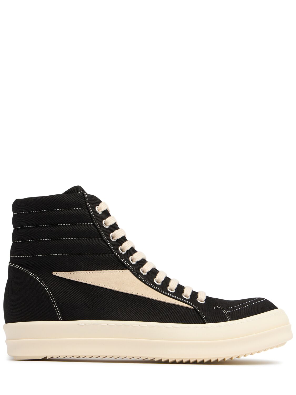 Shop Rick Owens Drkshdw Vintage High Sneakers In Black/milk