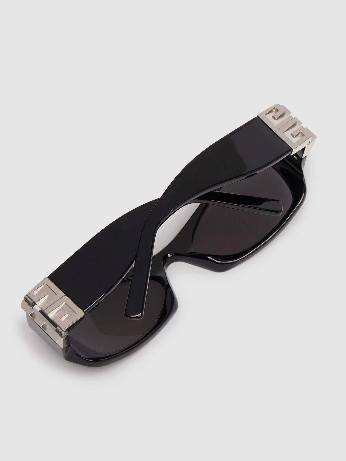 Shop Givenchy 4g Squared Sunglasses In Black