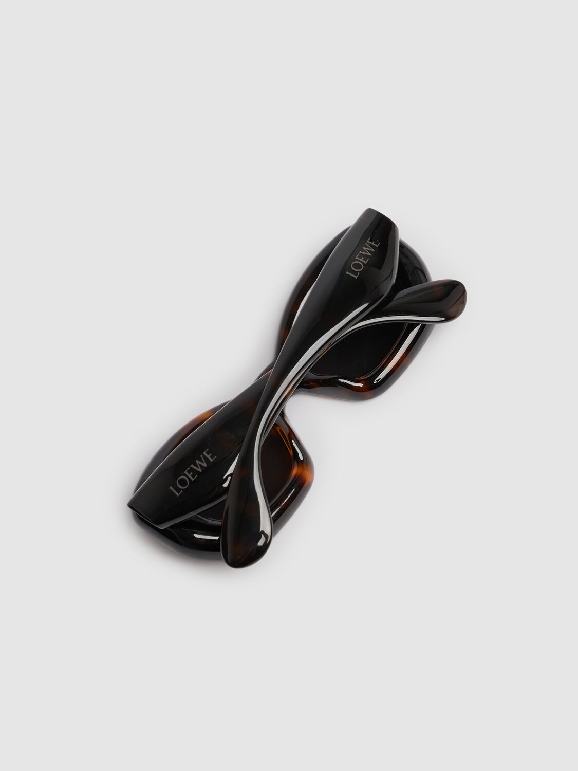 Shop Loewe Inflated Round Sunglasses In Dk Havana/smoke