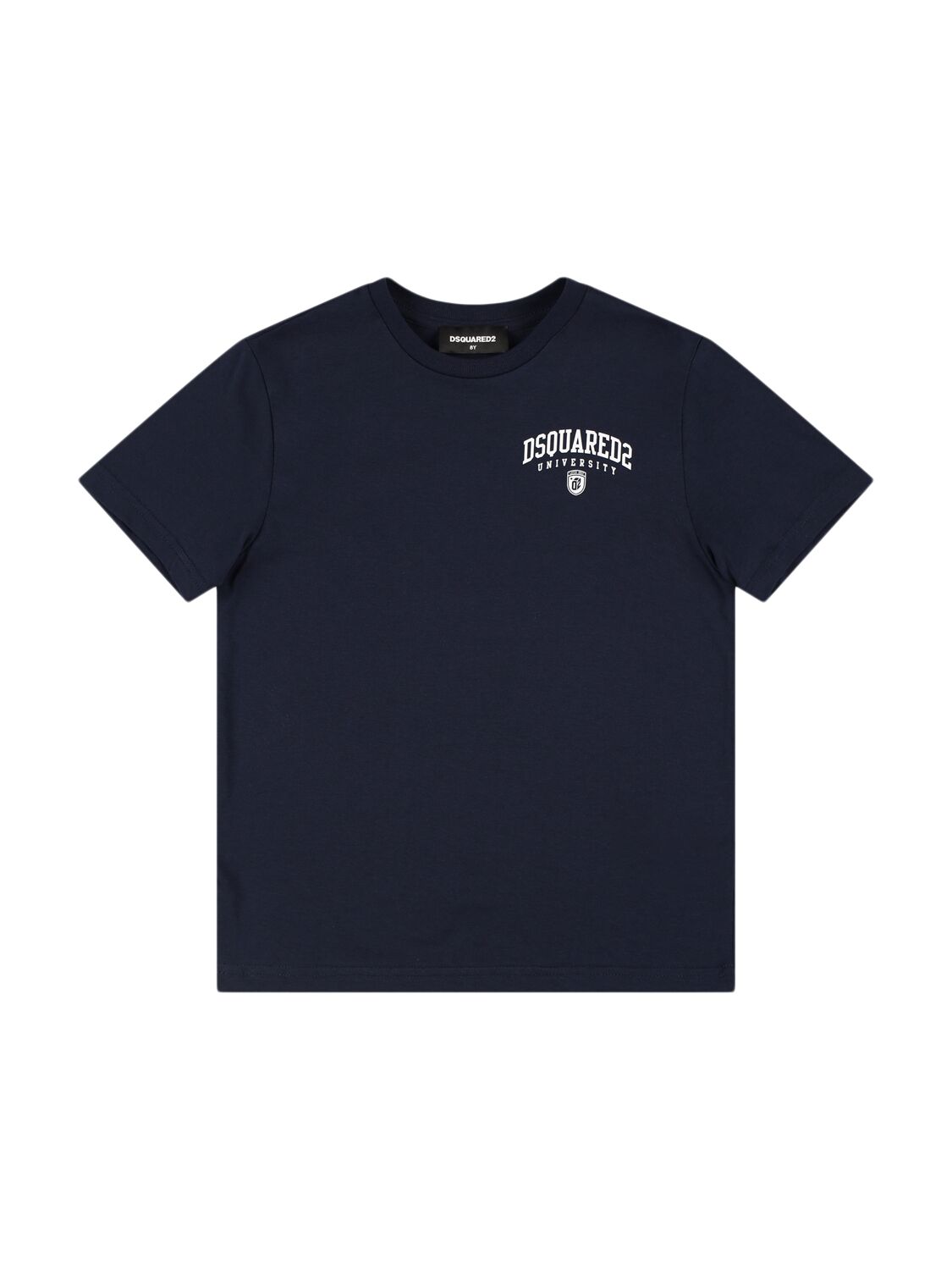 Dsquared2 Printed Cotton Jersey T-shirt In Blue