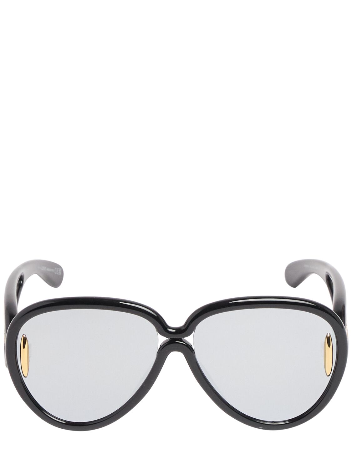 Loewe Paula's Ibiza Mask Sunglasses In Black/mirror