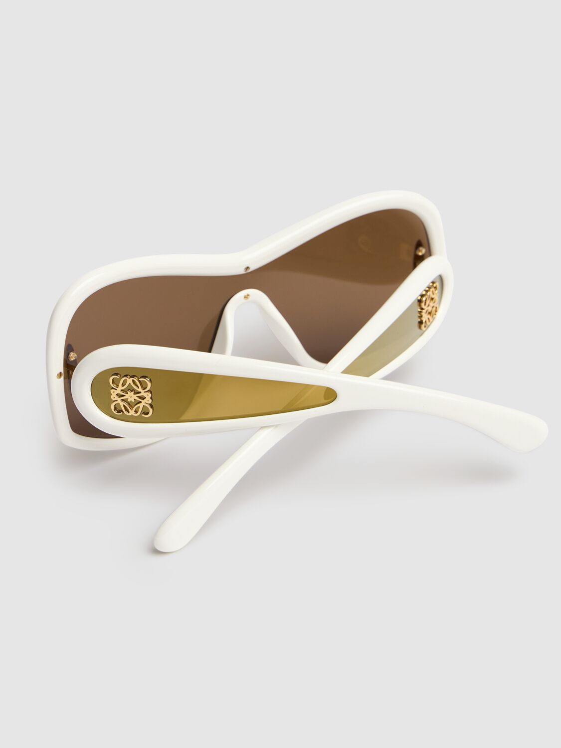 Shop Loewe Fashion Round Sunglasses In Mirror Cream