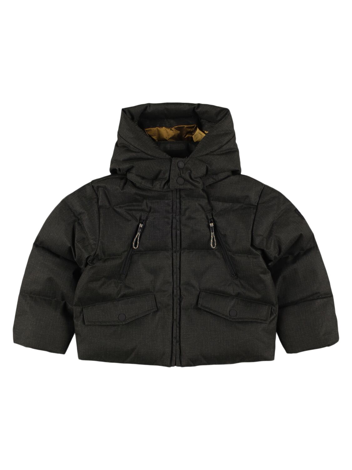 Bonpoint Poly Puffer Hooded Down Jacket In Dark Green