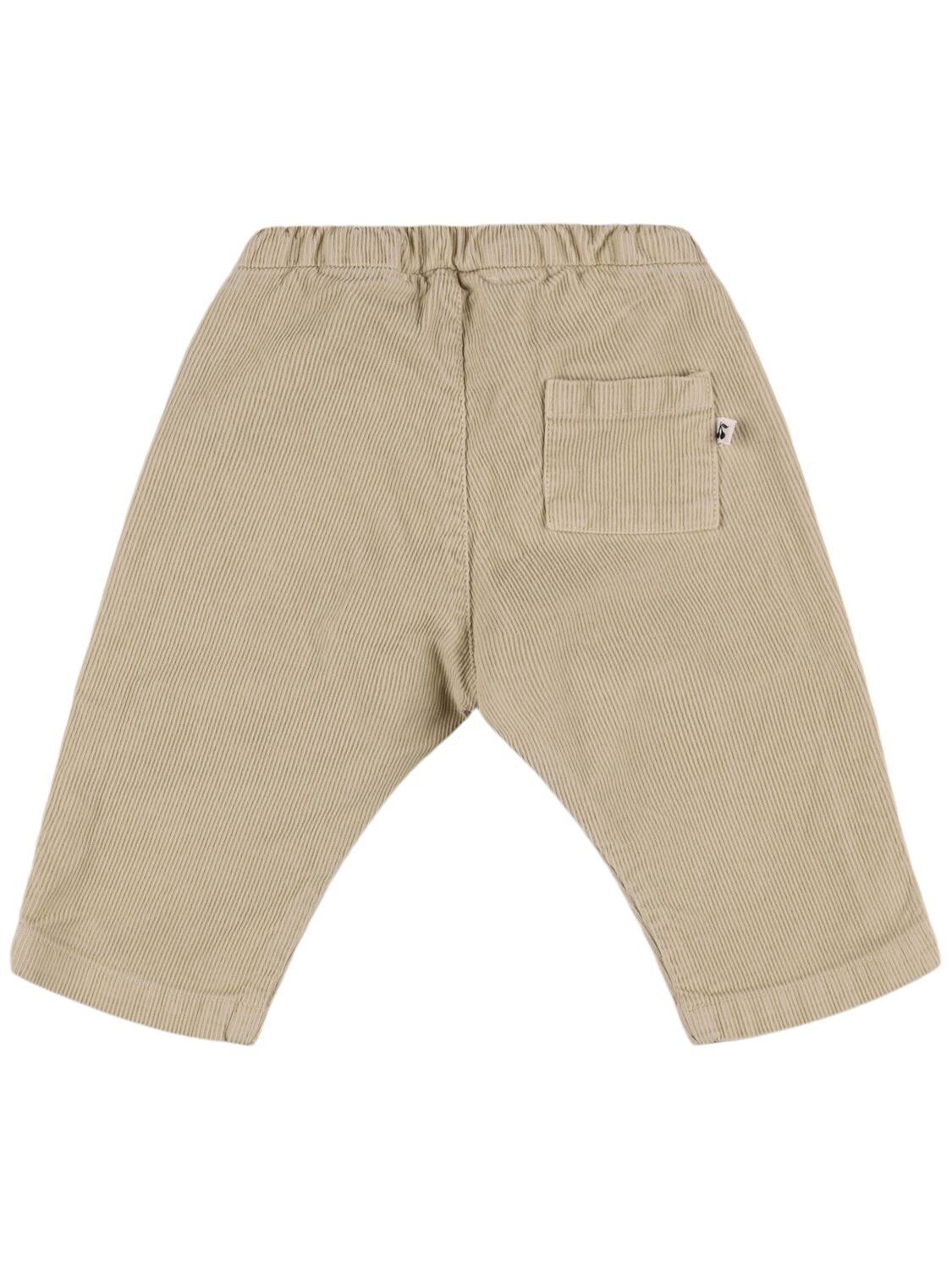 Shop Bonpoint Stretch Cotton Gabardine Pants In Beige