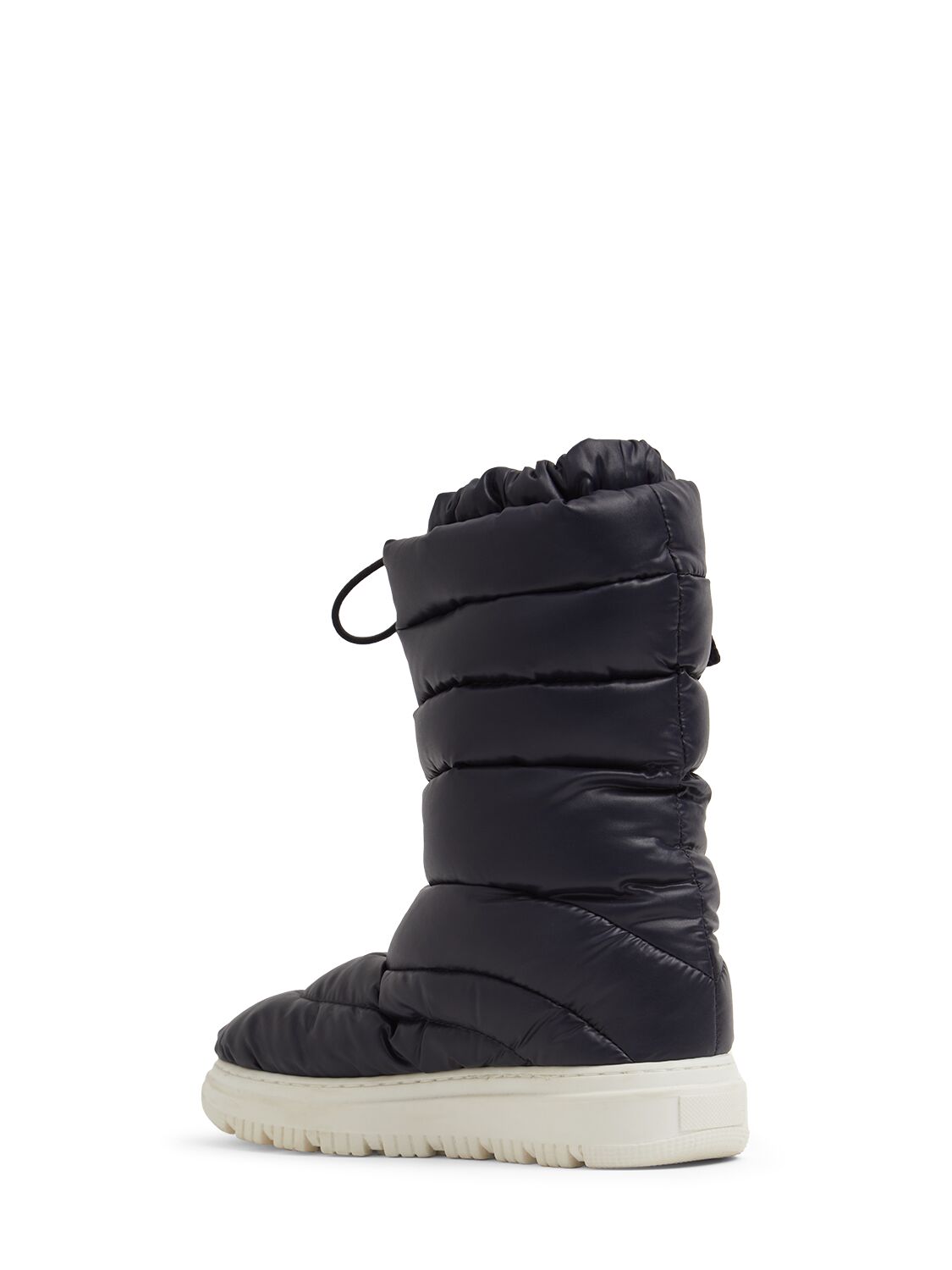 Shop Moncler Petit Gaia Pocket Nylon Down Boots In Midnight Blue