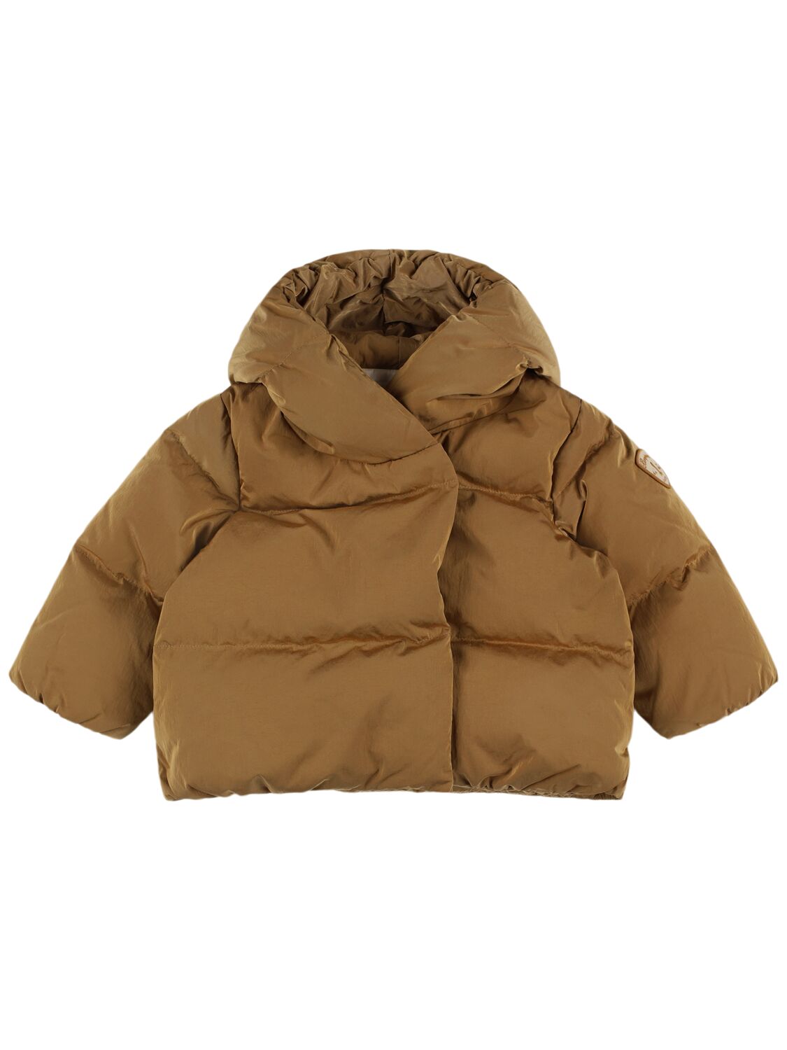 Bonpoint Nylon Down Jacket In Beige