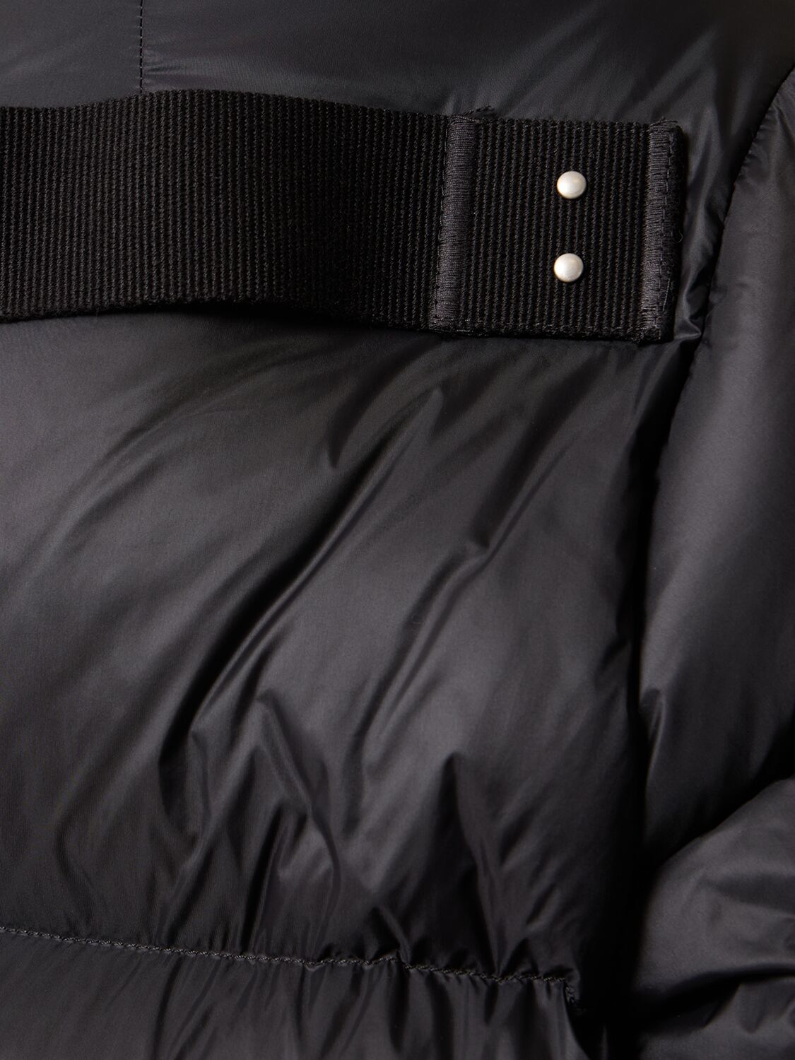 Shop Rick Owens Turtle Nylon Down Jacket In Black