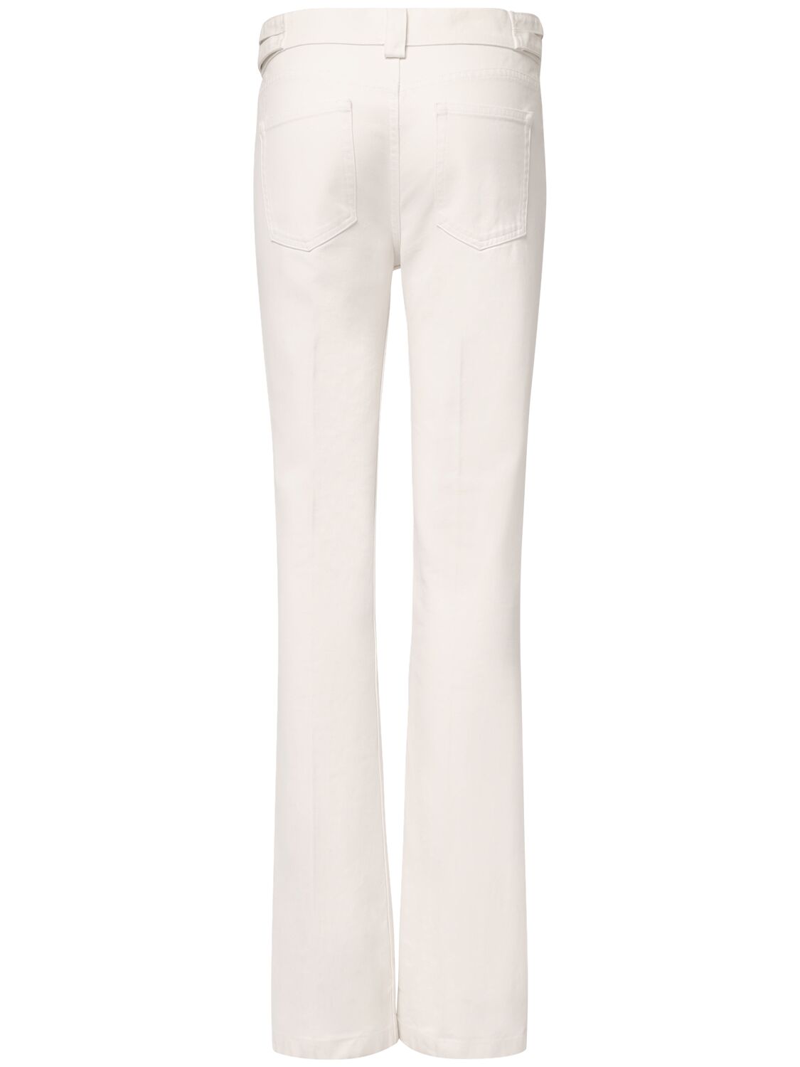 Shop Chloé Midrise Straight Jeans In White