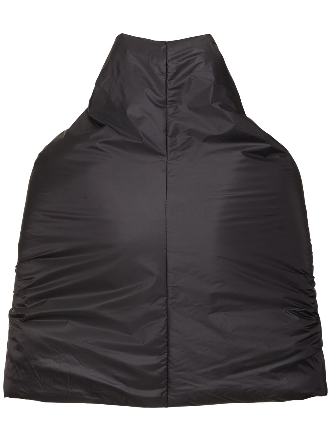 Shop Rick Owens Padded Nylon Cowl In Black