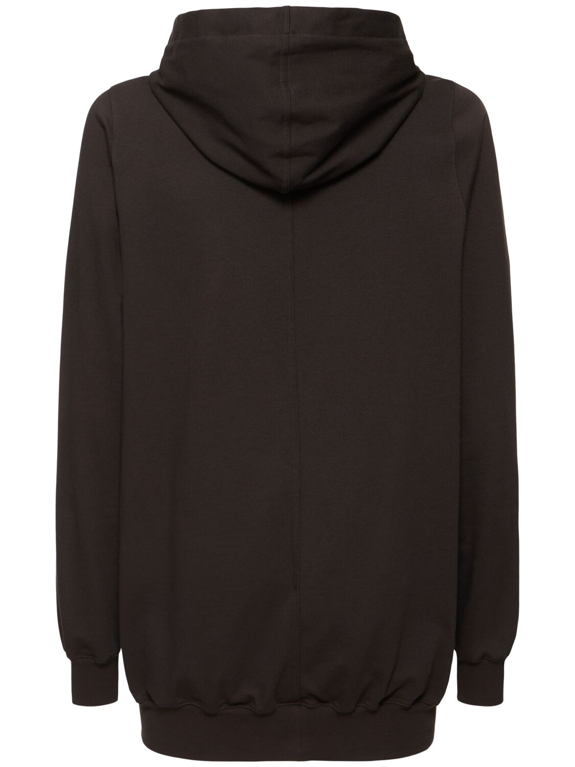 Shop Rick Owens Hoodie Cotton Jersey Sweatshirt In Dust