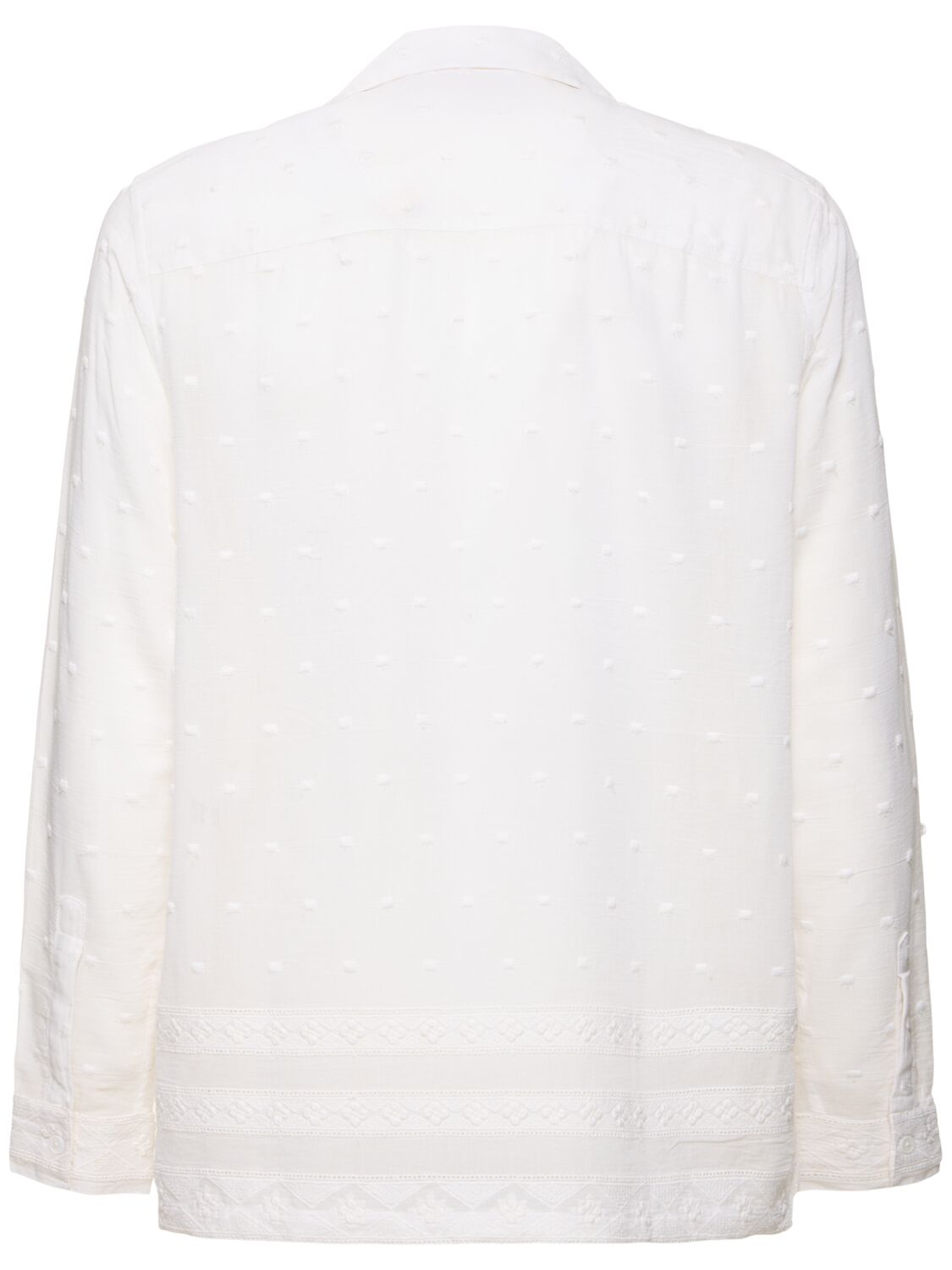 Shop Baziszt Talilo Viscose Shirt In White