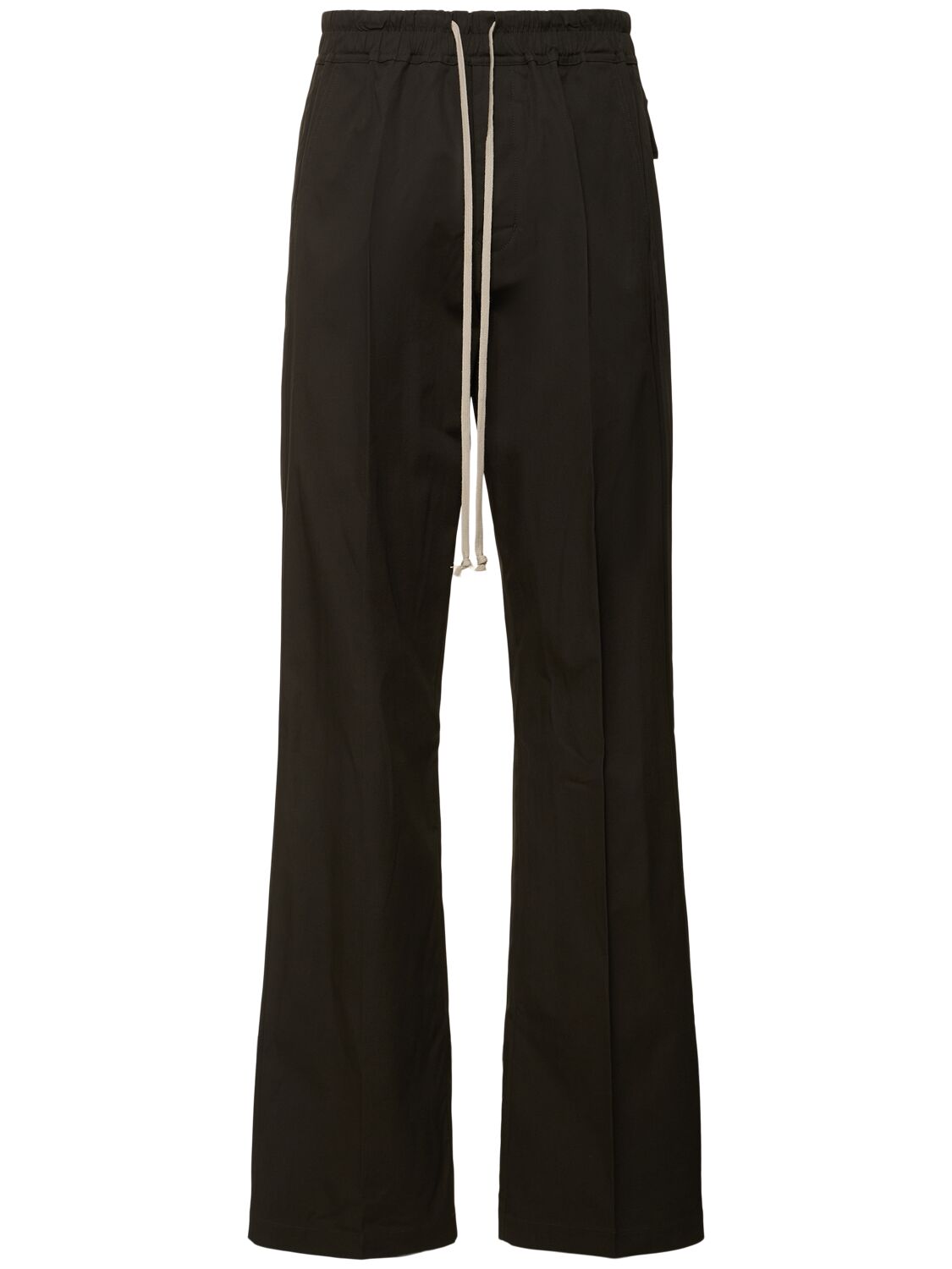 Shop Rick Owens Dietrich Drawstring Cotton Pants In Military Green