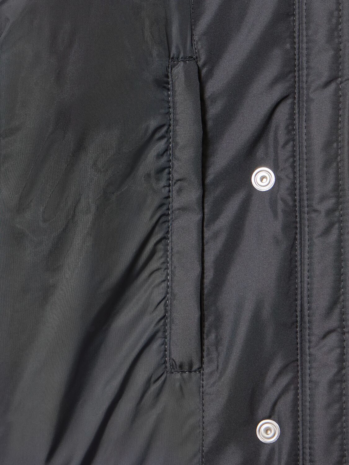 Shop Courrèges Ac Nylon Puffer Jacket In Black