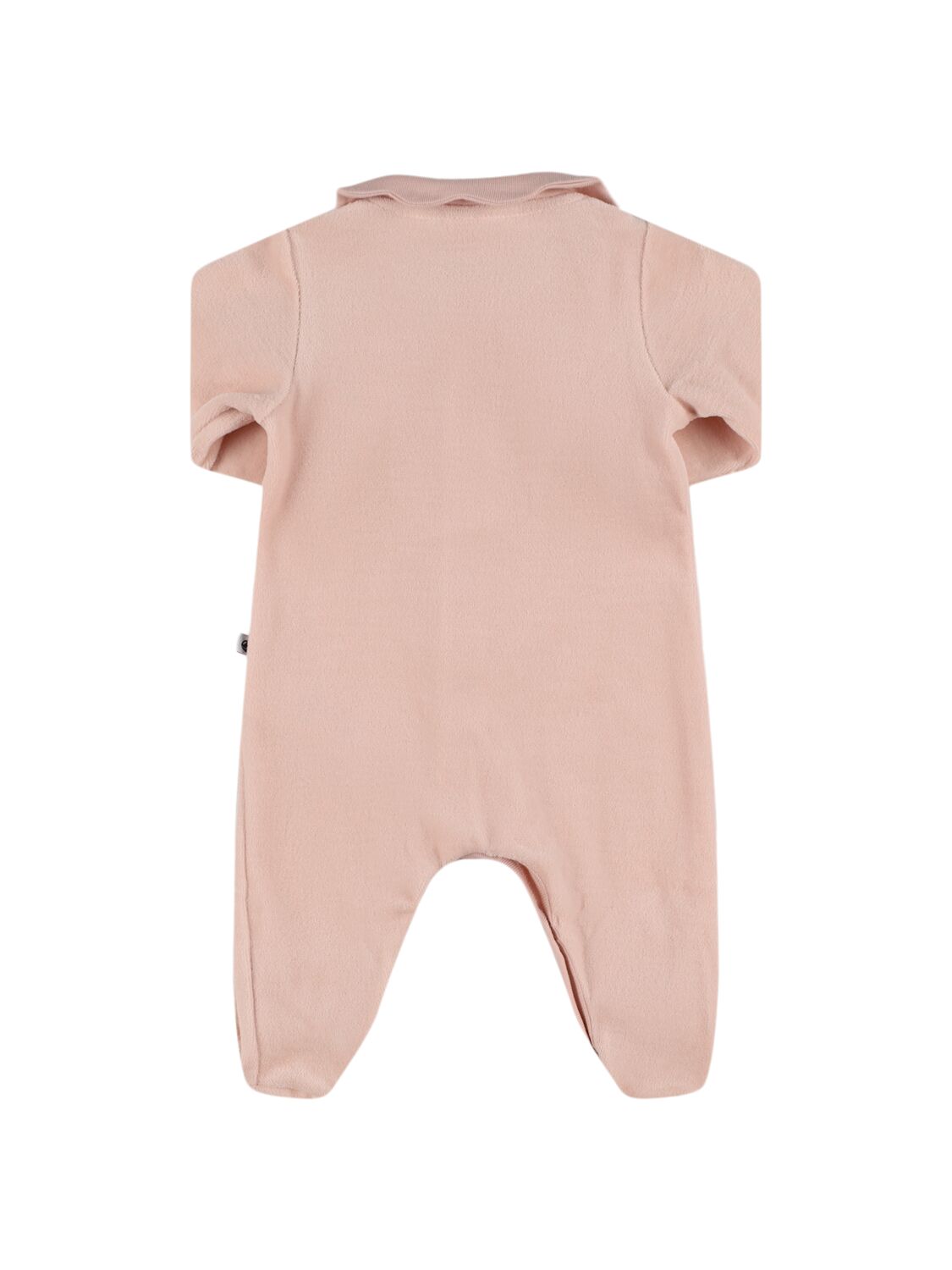 Shop Petit Bateau Printed Cotton Romper In Pink