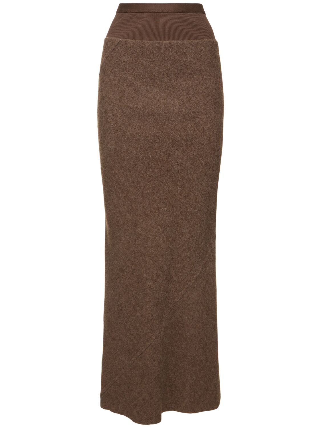Wool Knit Long Skirt