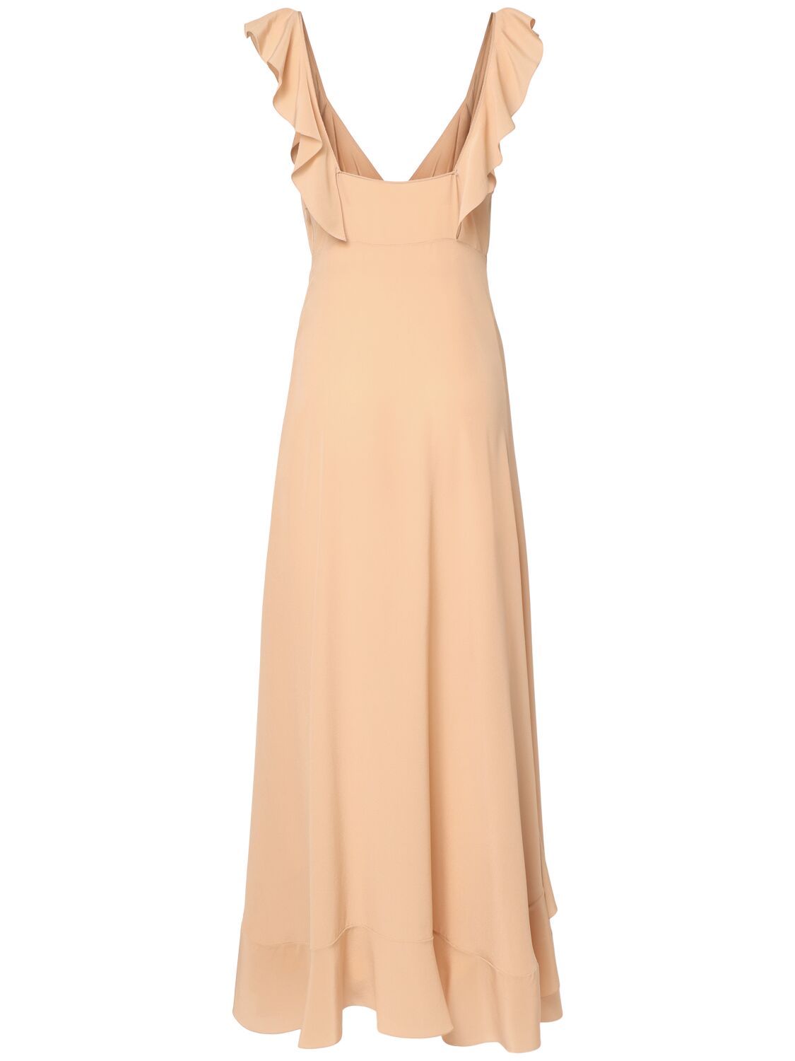 CHLOÉ SILK CREPE DE CHINE LONG DRESS 