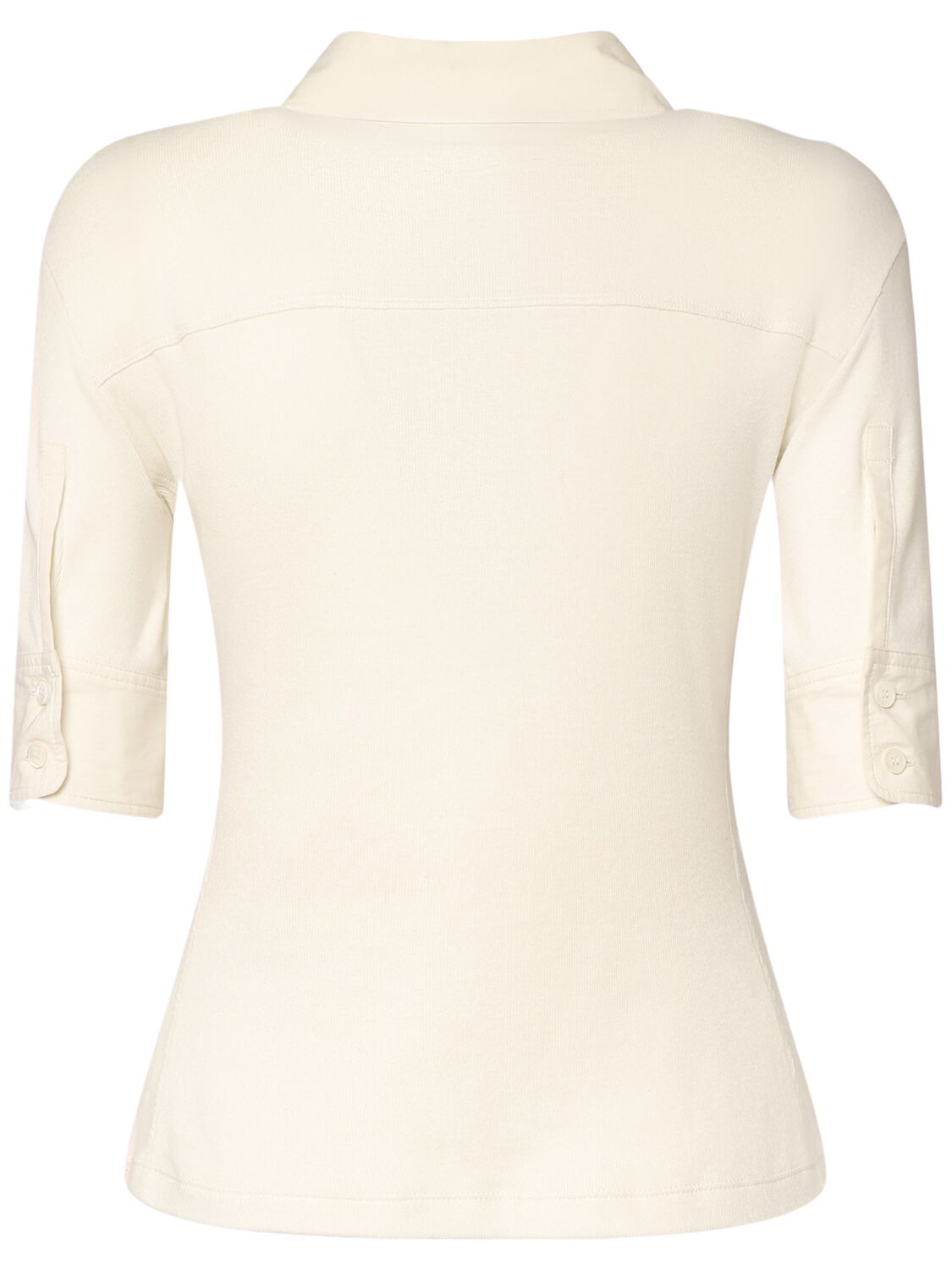 CHLOÉ COTTON INTERLOCK SHORT SLEEVE SHIRT 