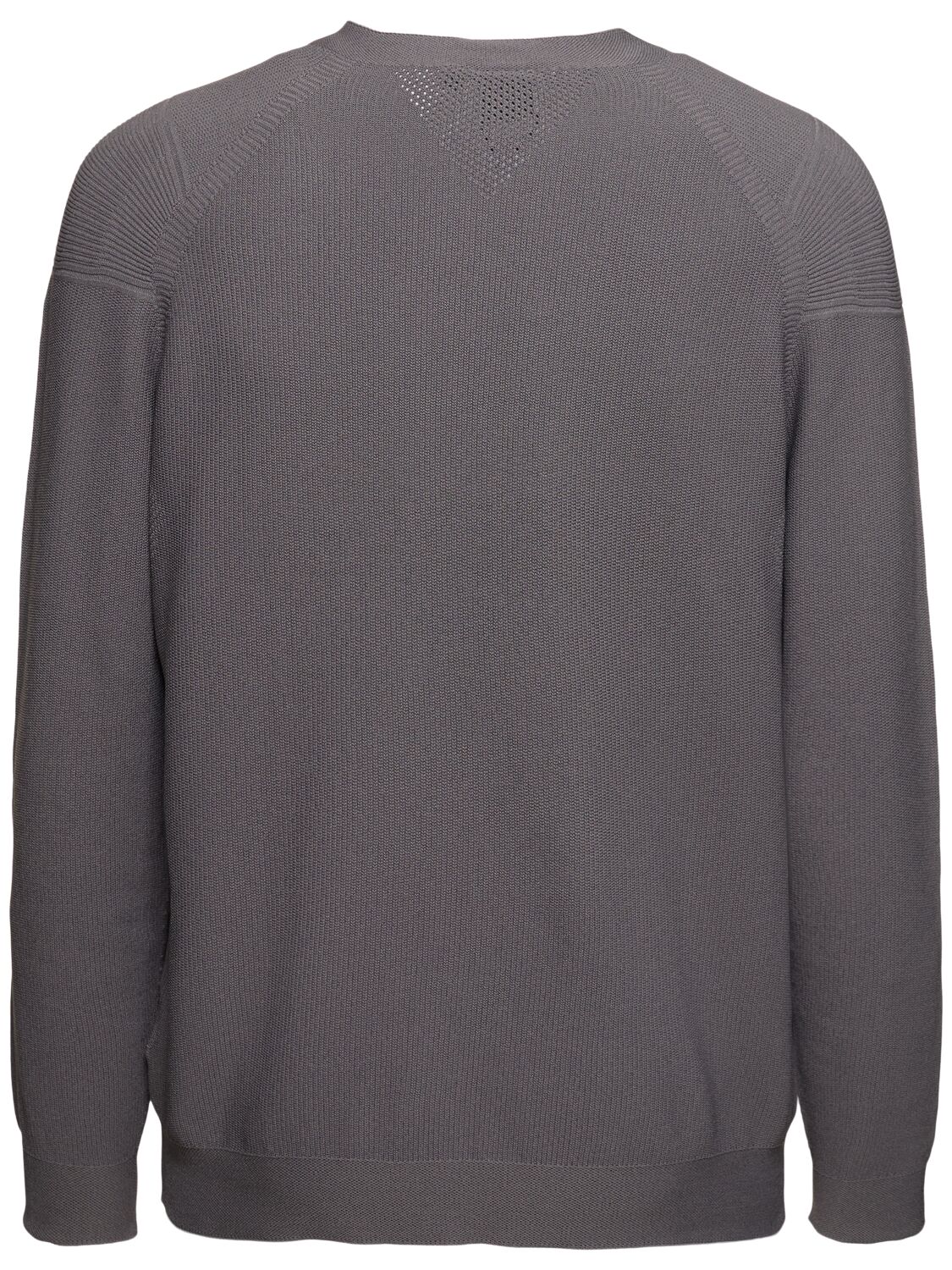 Shop Alphatauri Fosop Crewneck Knit Sweater In Grey