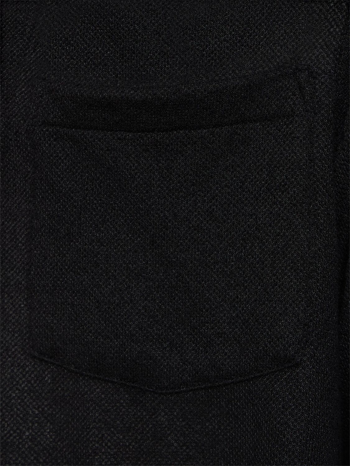 Shop Our Legacy Boxy Bouclé Short Sleeve Shirt In Black