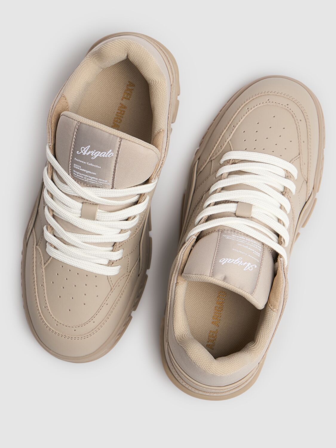 Shop Axel Arigato Area Lo Sneakers In Beige/beige