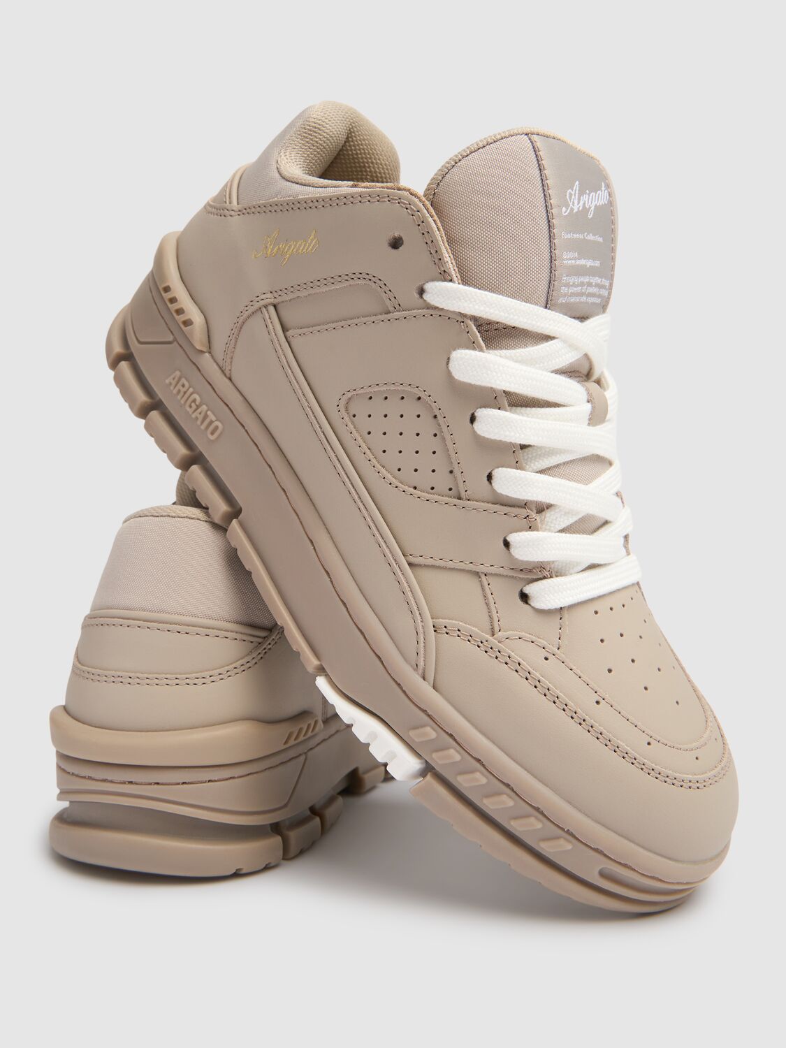 Shop Axel Arigato Area Lo Sneakers In Beige/beige