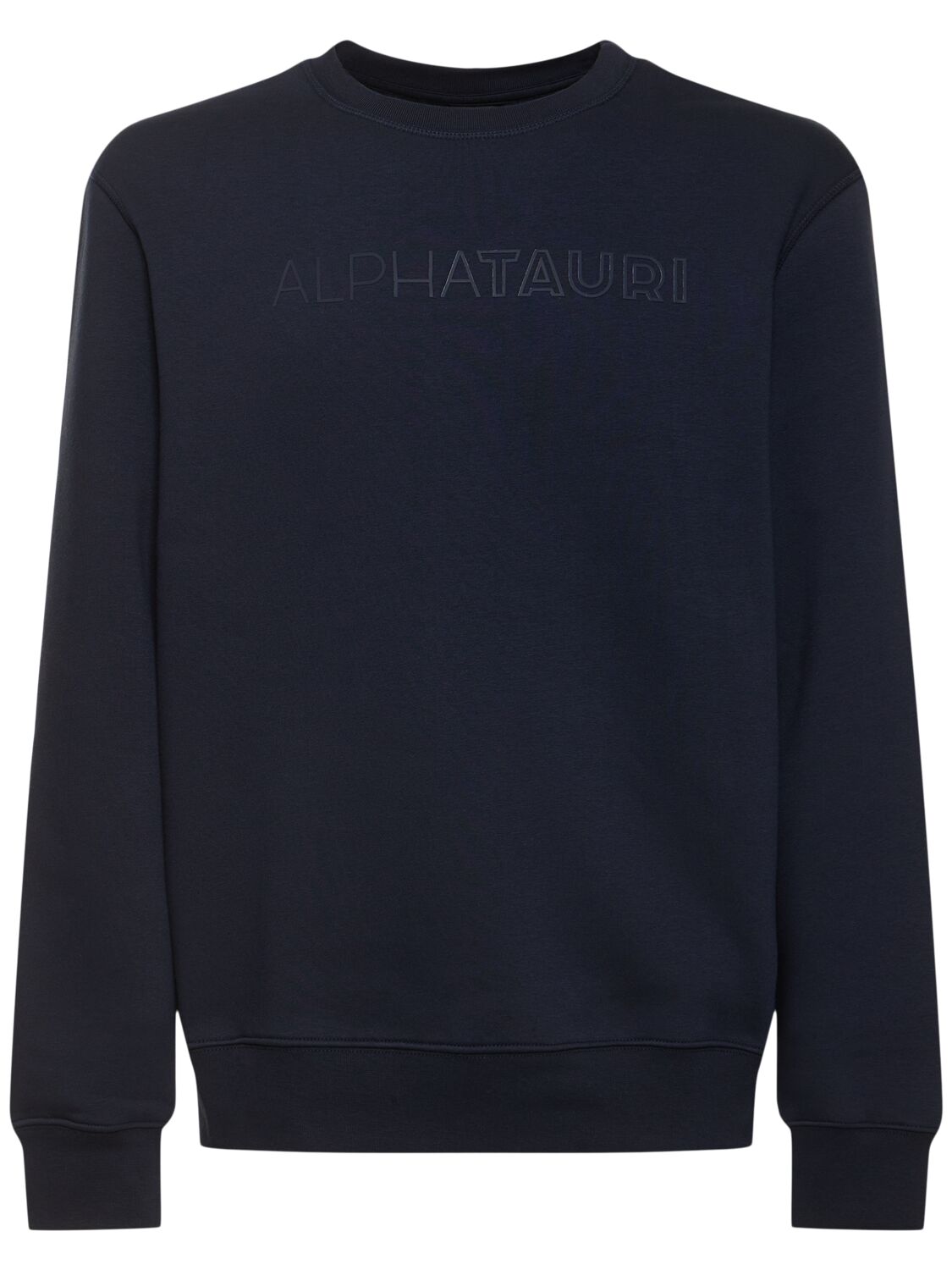 Shop Alphatauri Serua Crewneck Sweatshirt In Navy