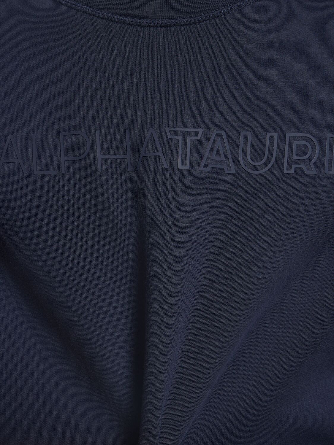 Shop Alphatauri Serua Crewneck Sweatshirt In Navy