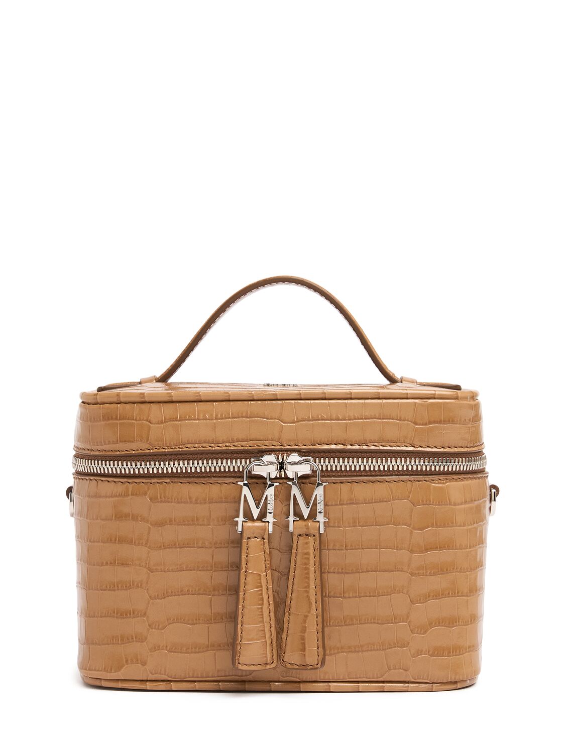 MAX MARA EMBOSSED LEATHER VANITY CASE