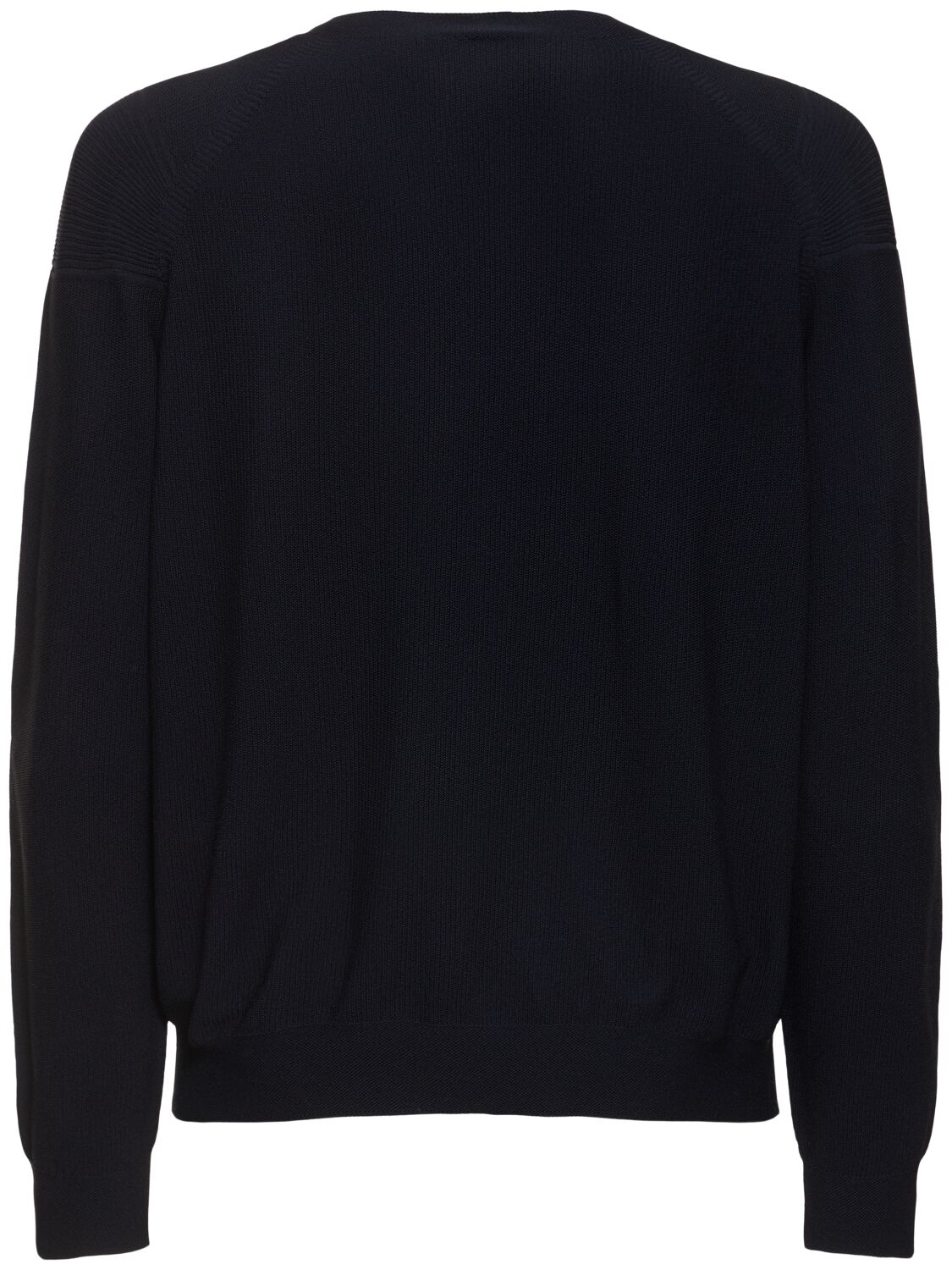 Shop Alphatauri Fosop Crewneck Knit Sweater In Navy