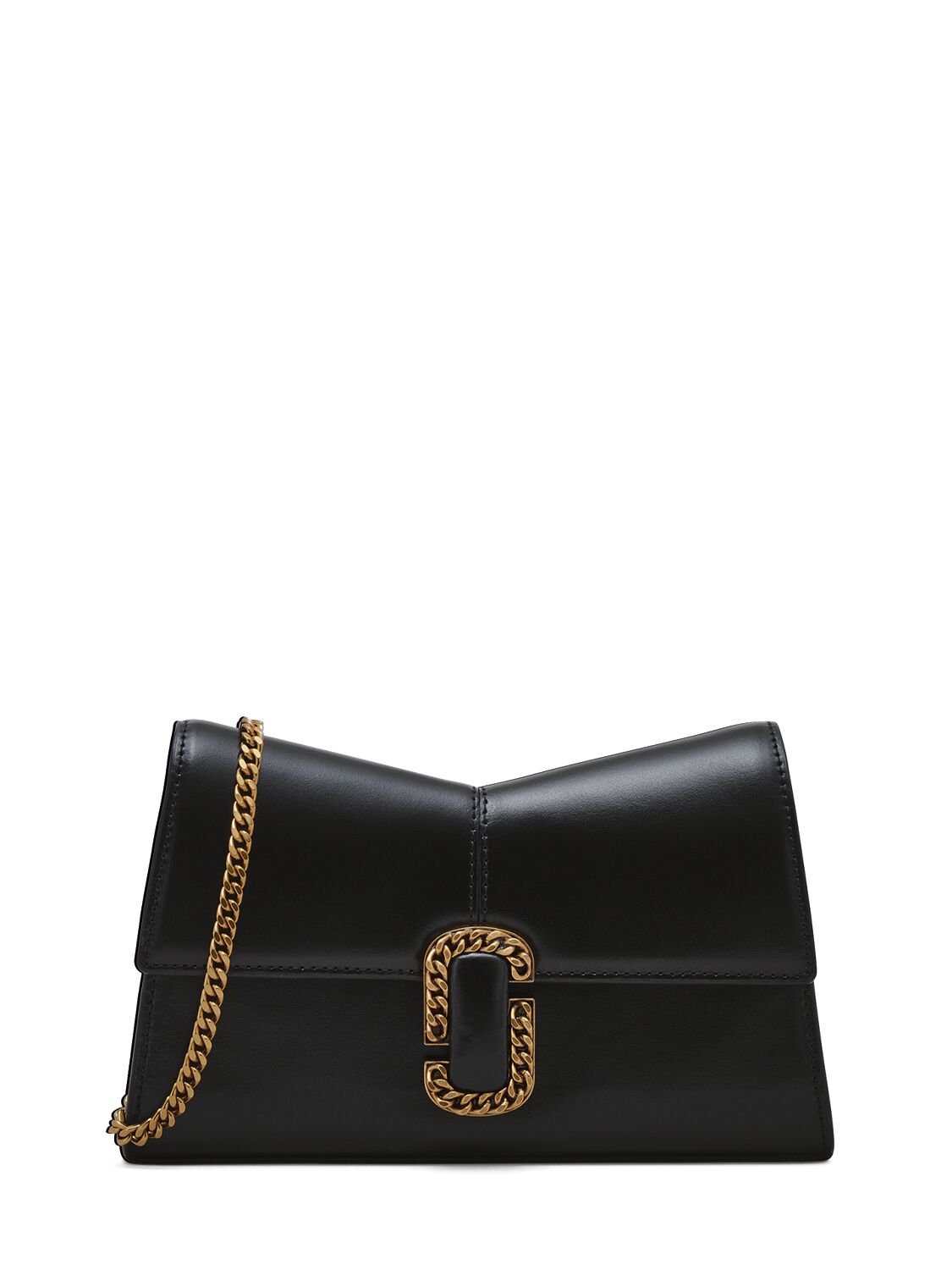 Marc Jacobs The Chain Leather Wallet In Black