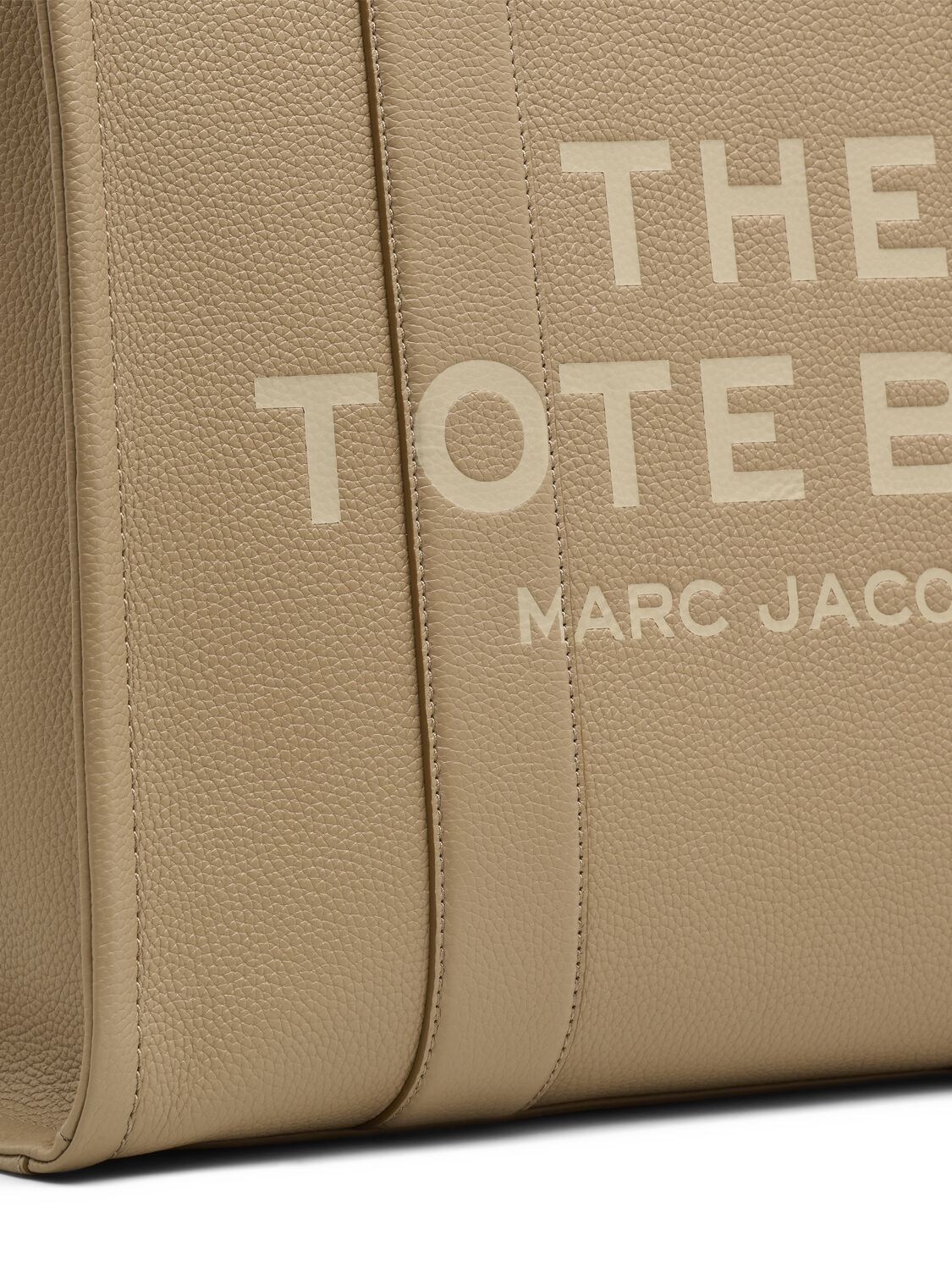 Shop Marc Jacobs The Large Tote Leather Bag In Camel