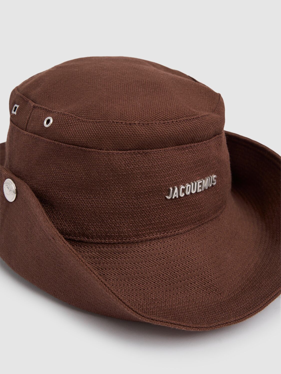 Jacquemus Le Bob De-nimes Bucket Hat In Brown