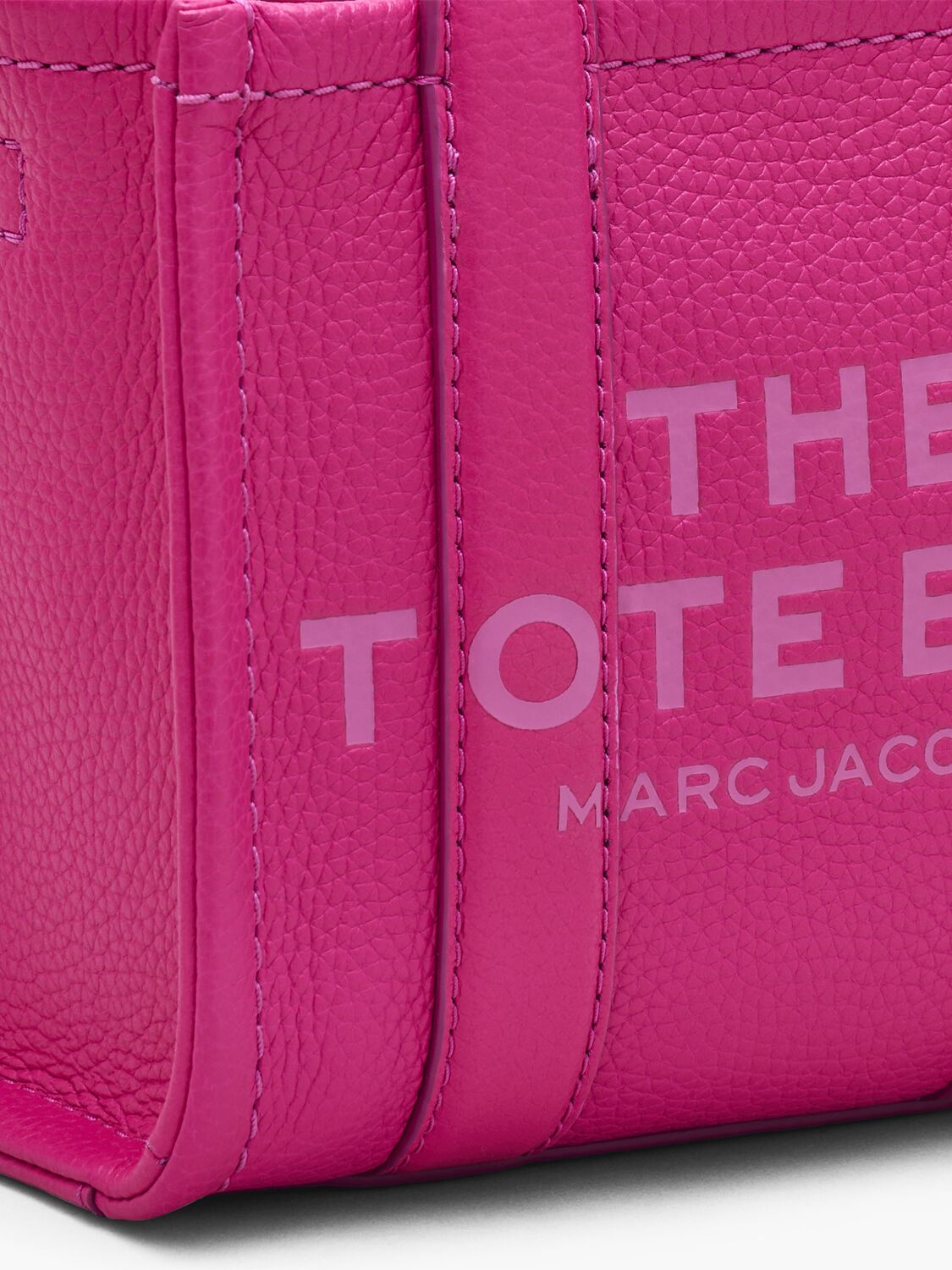 Shop Marc Jacobs The Crossbody Leather Tote Bag In Hot Pink