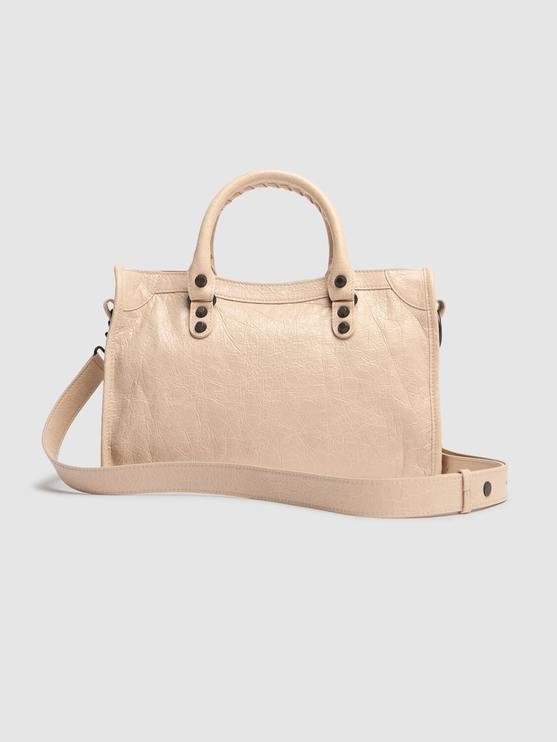 Shop Balenciaga Small Le City Arena Storico Leather Bag In Almond