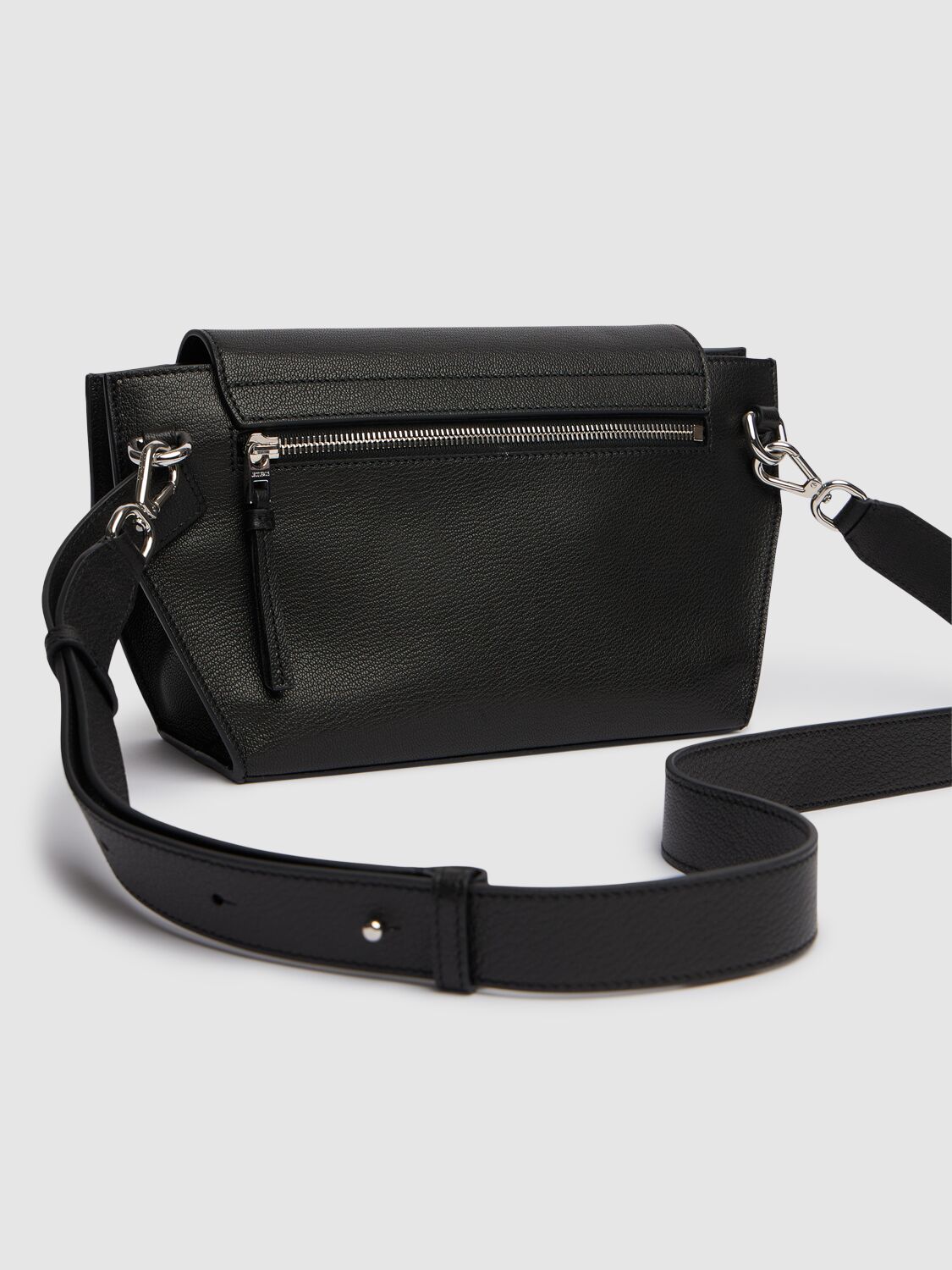 Shop Jacquemus Le Messenger Capri Bag In Black