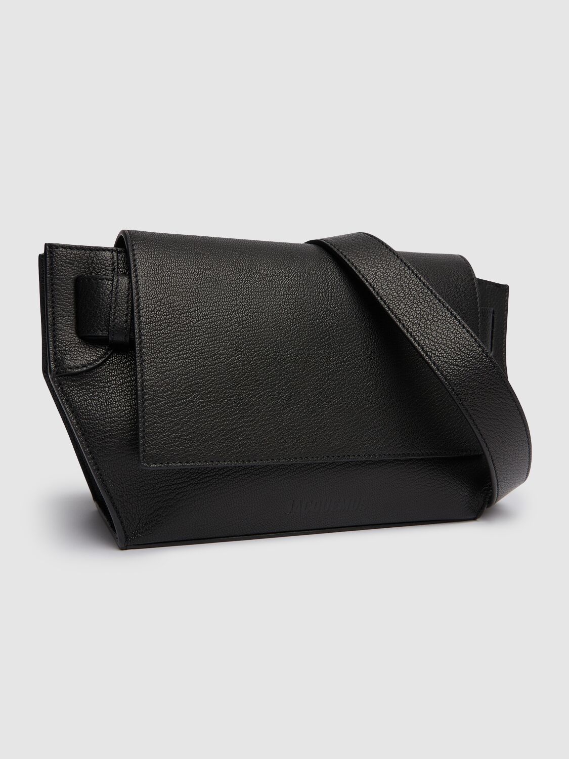 Shop Jacquemus Le Messenger Capri Bag In Black