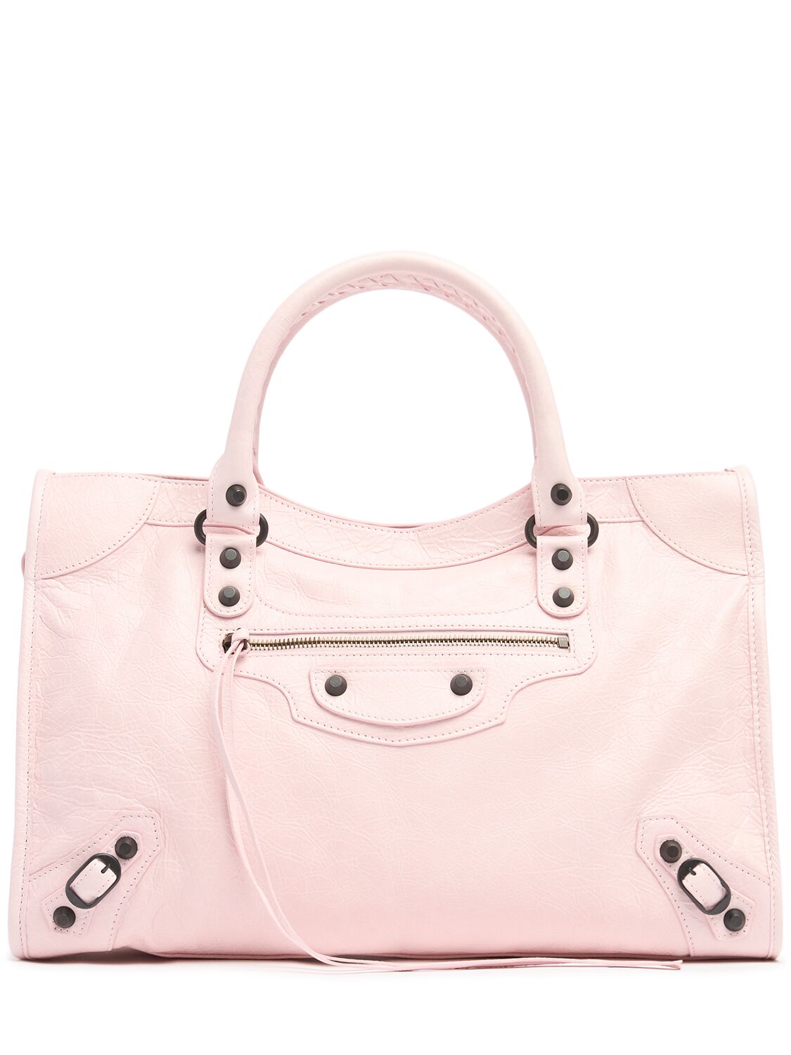 Balenciaga Medium Le City Arena Storico Leather Bag In Petal Pink