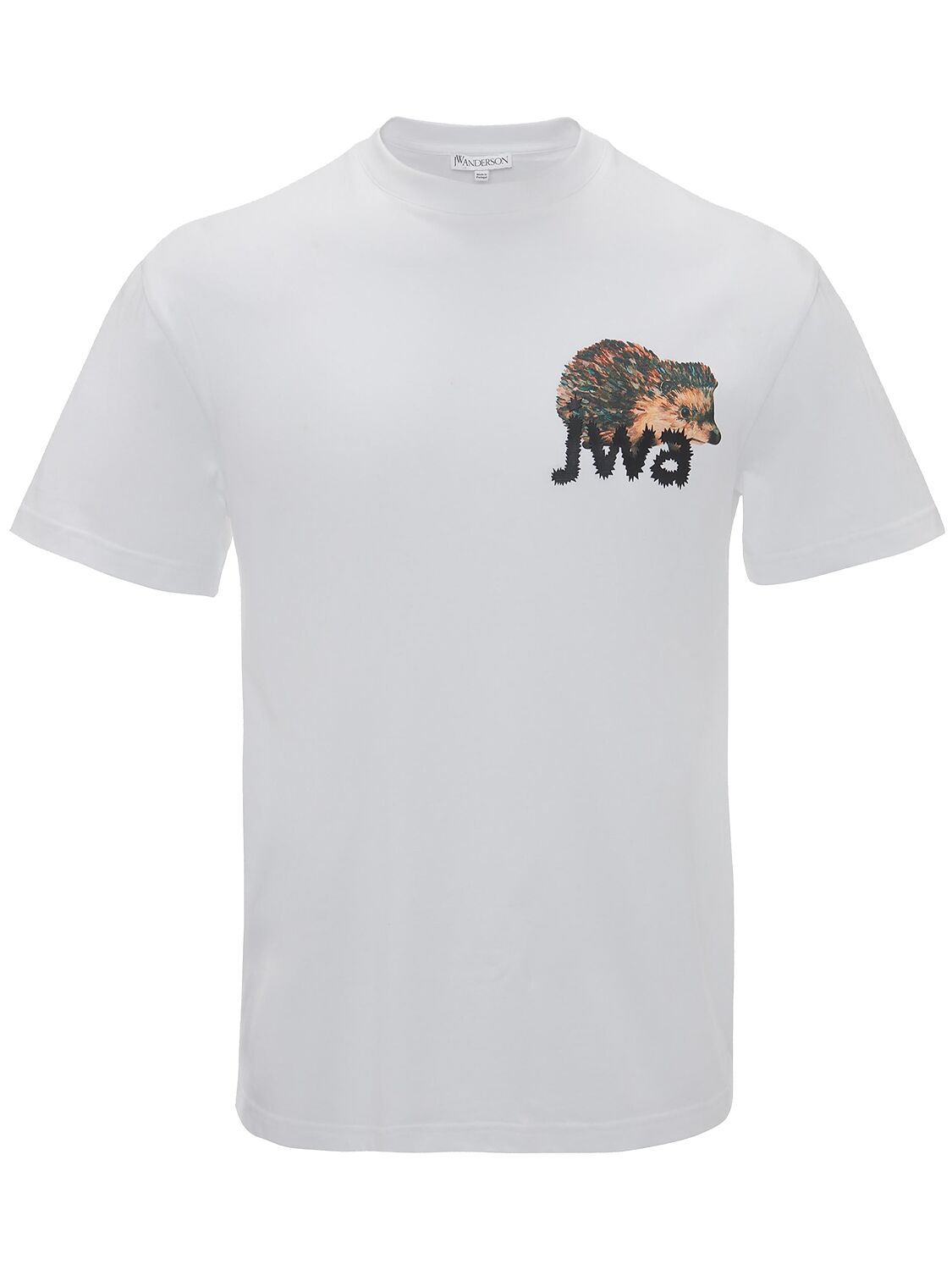 Jw Anderson Jwa Logo Hedgehog T-shirt In White