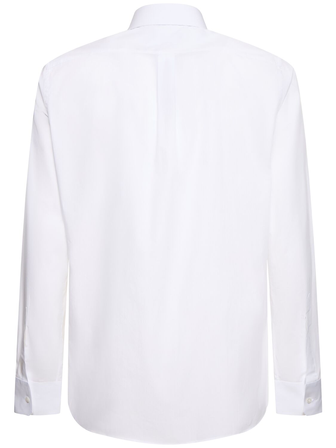 Shop Dolce & Gabbana Cotton Poplin Shirt In Optic White