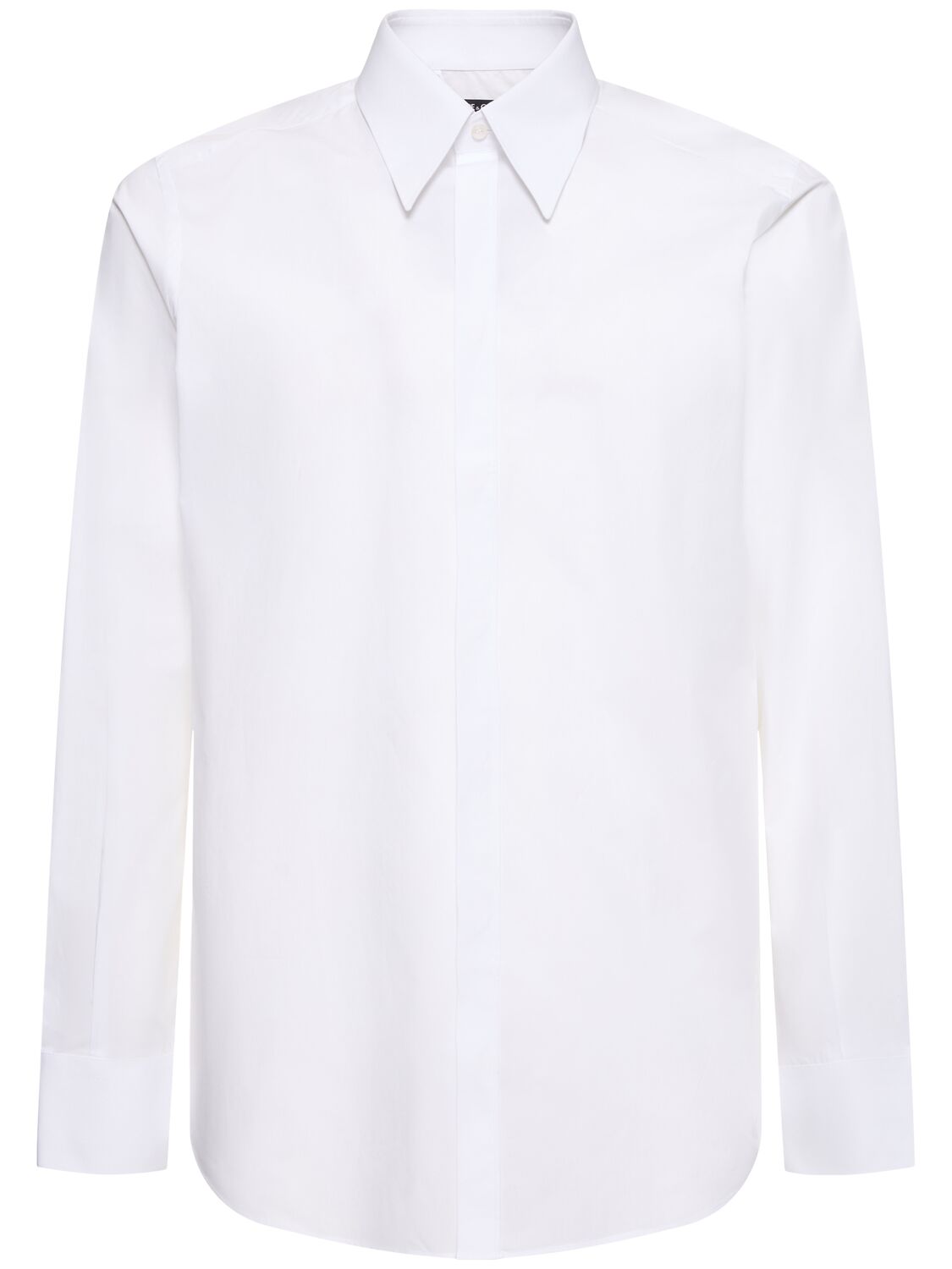 Dolce & Gabbana Cotton Poplin Shirt In Optic White