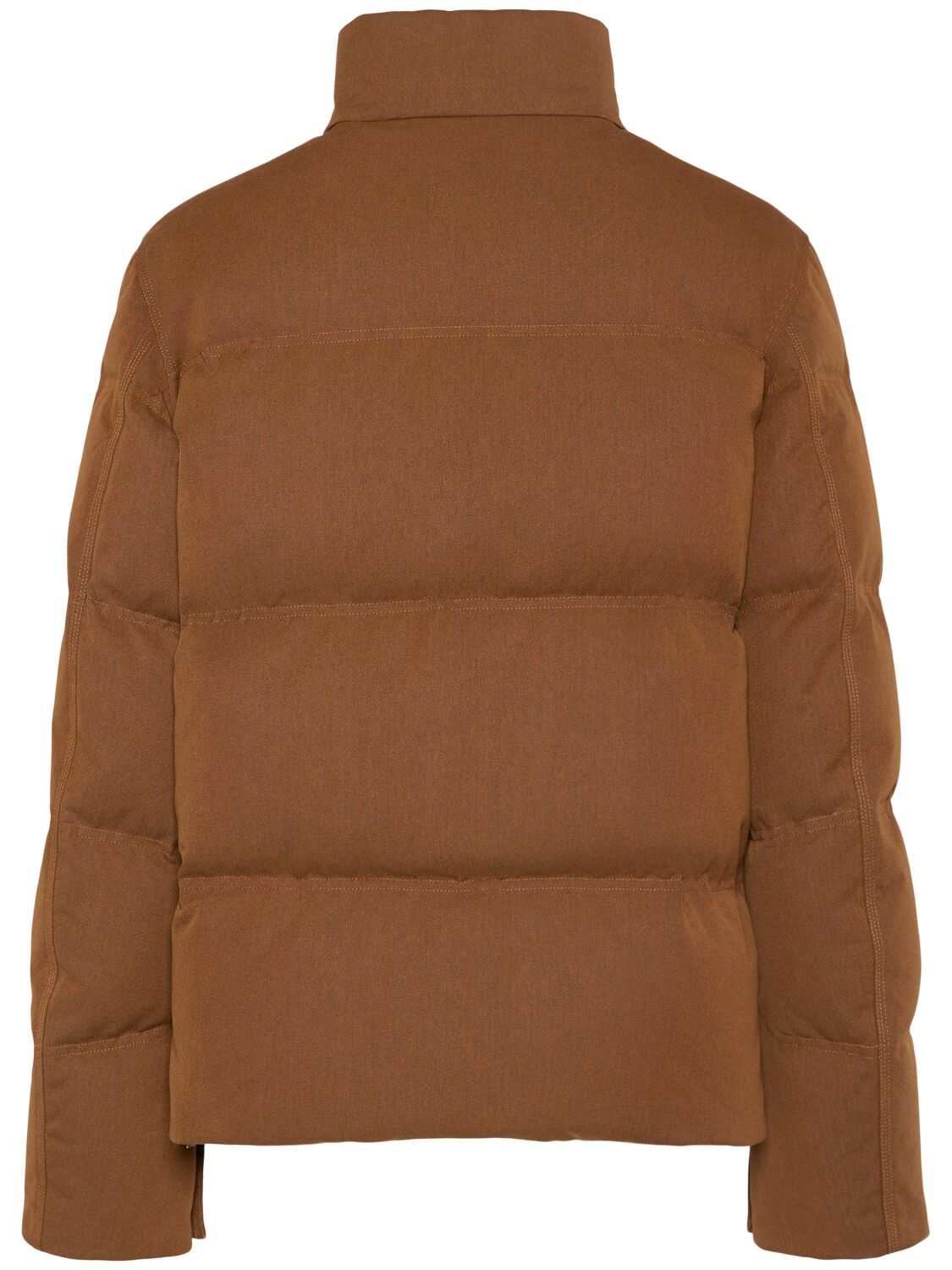 Shop Moncler Bayamo Cotton Blend Down Jacket In Light Brown