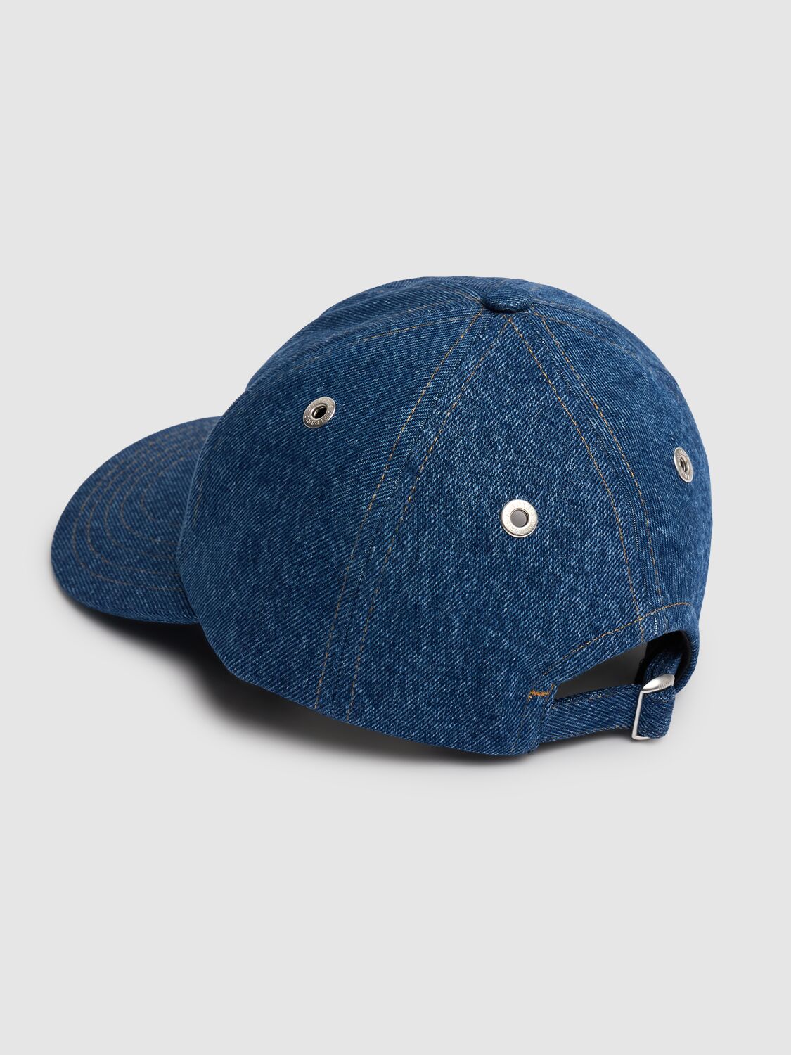 Shop Ami Alexandre Mattiussi Adc Denim Baseball Cap In Used Blue/480