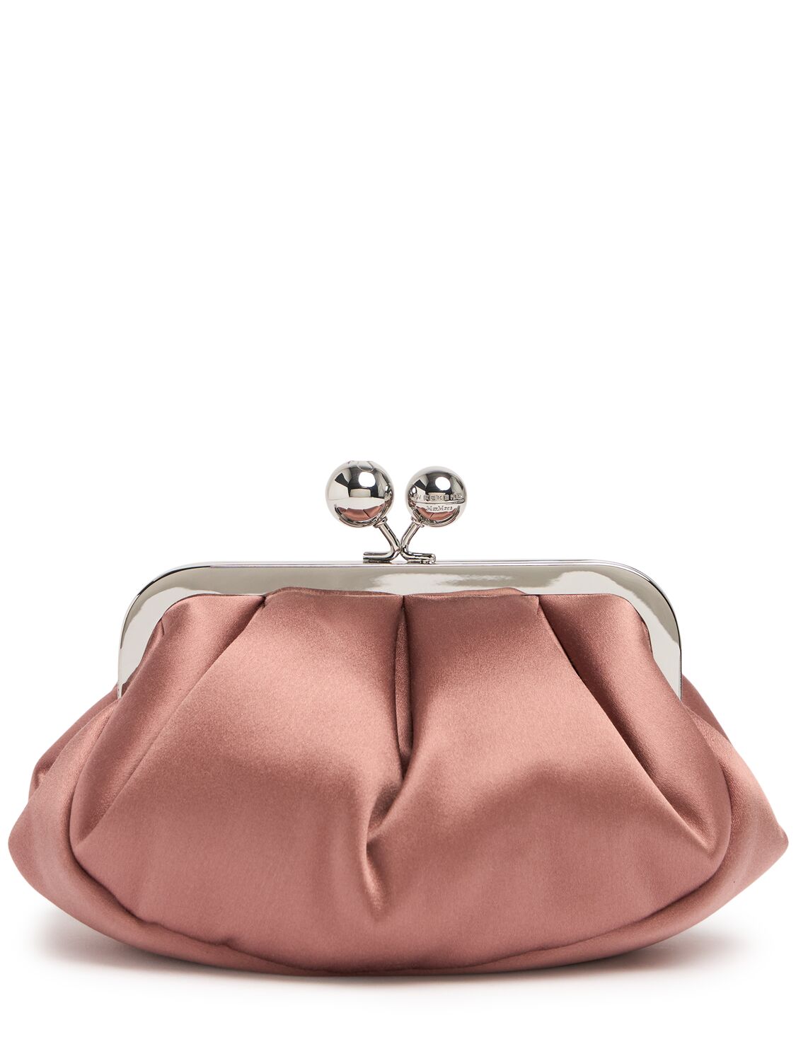 Weekend Max Mara Tom Satin Clutch In Blush