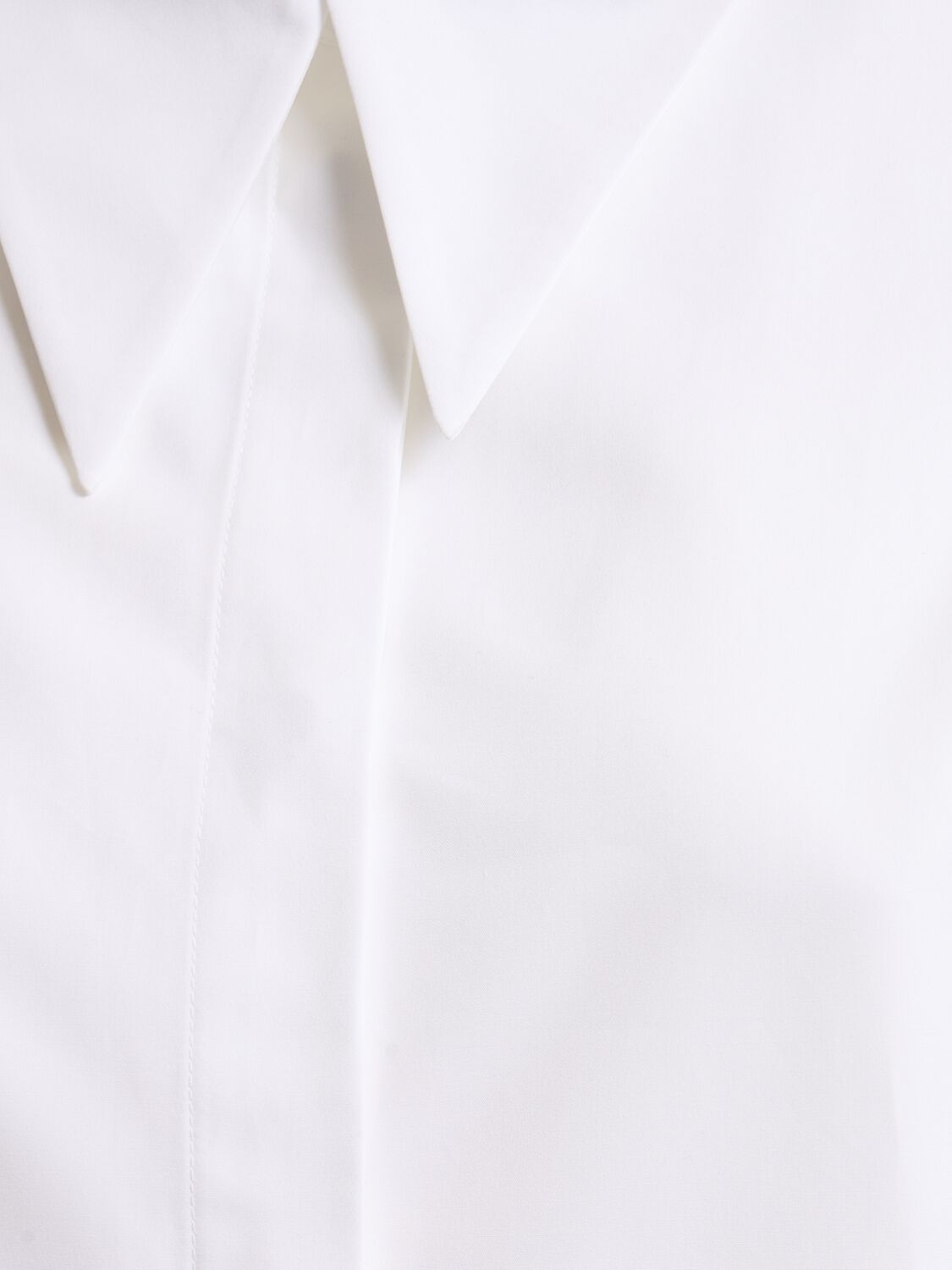 Shop Jil Sander Cotton Poplin Shirt In White