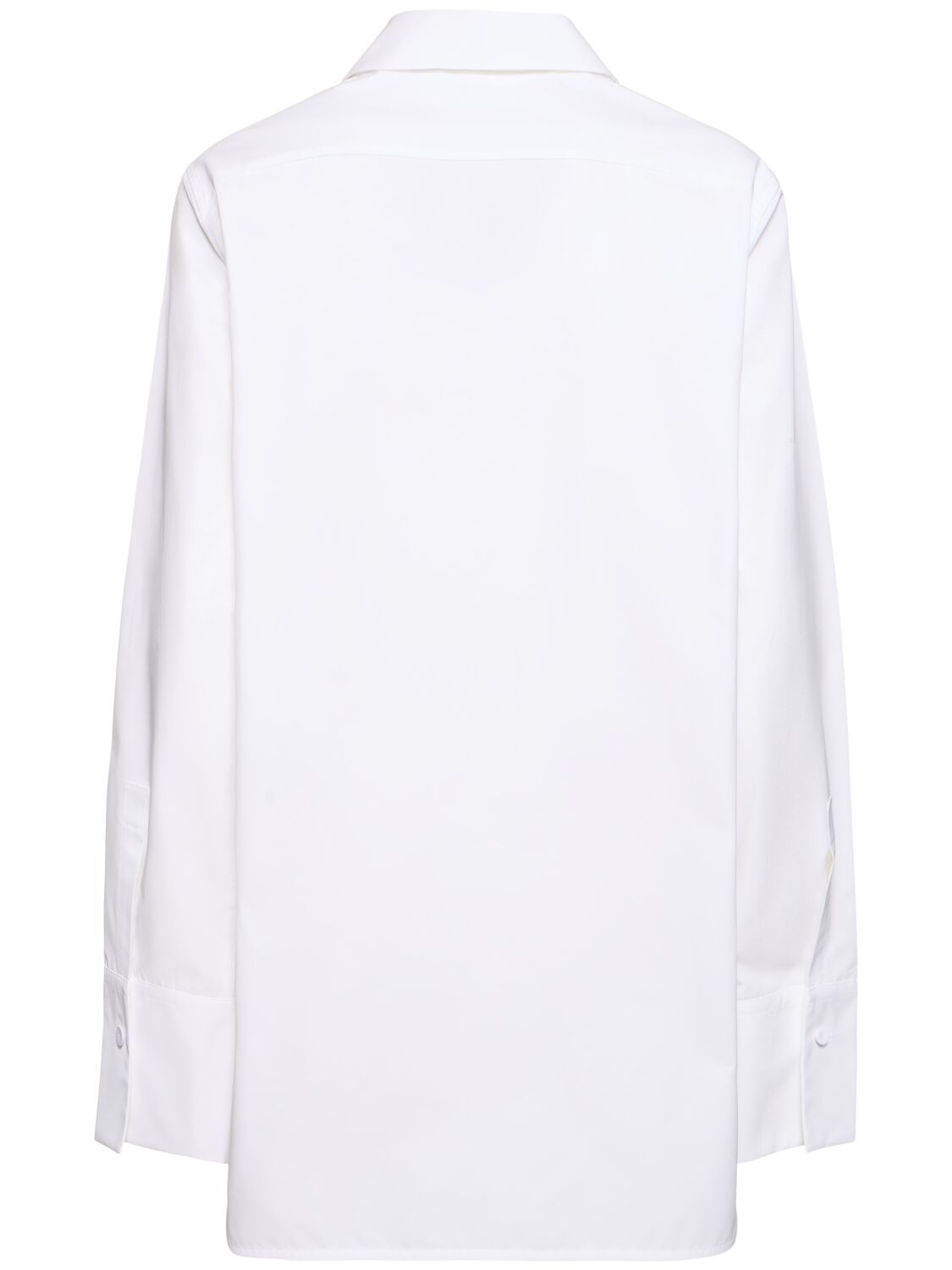 Shop Jil Sander Cotton Poplin Shirt In White