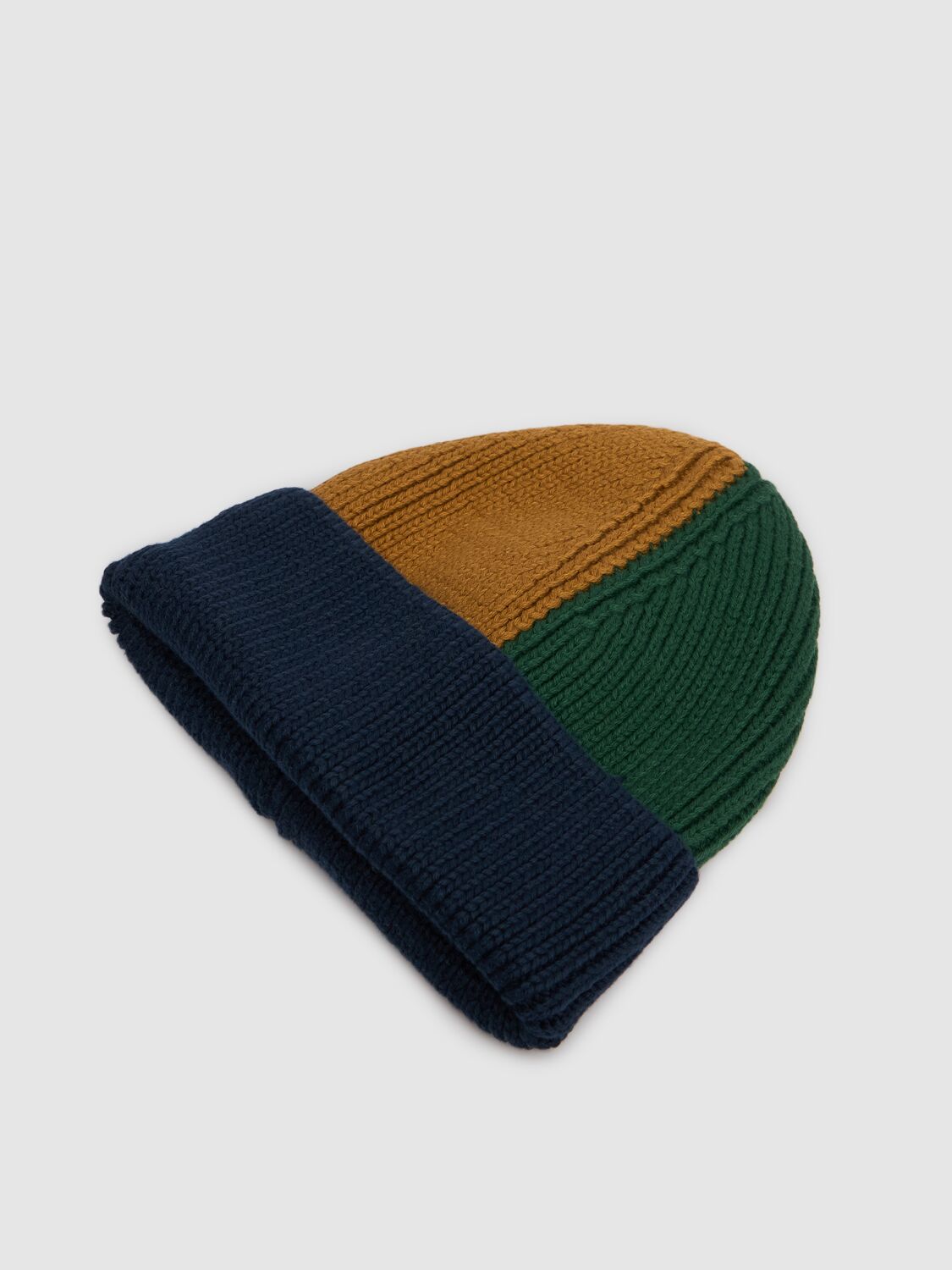 Shop Liewood Organic Cotton Knit Beanie In 蓝色/绿色