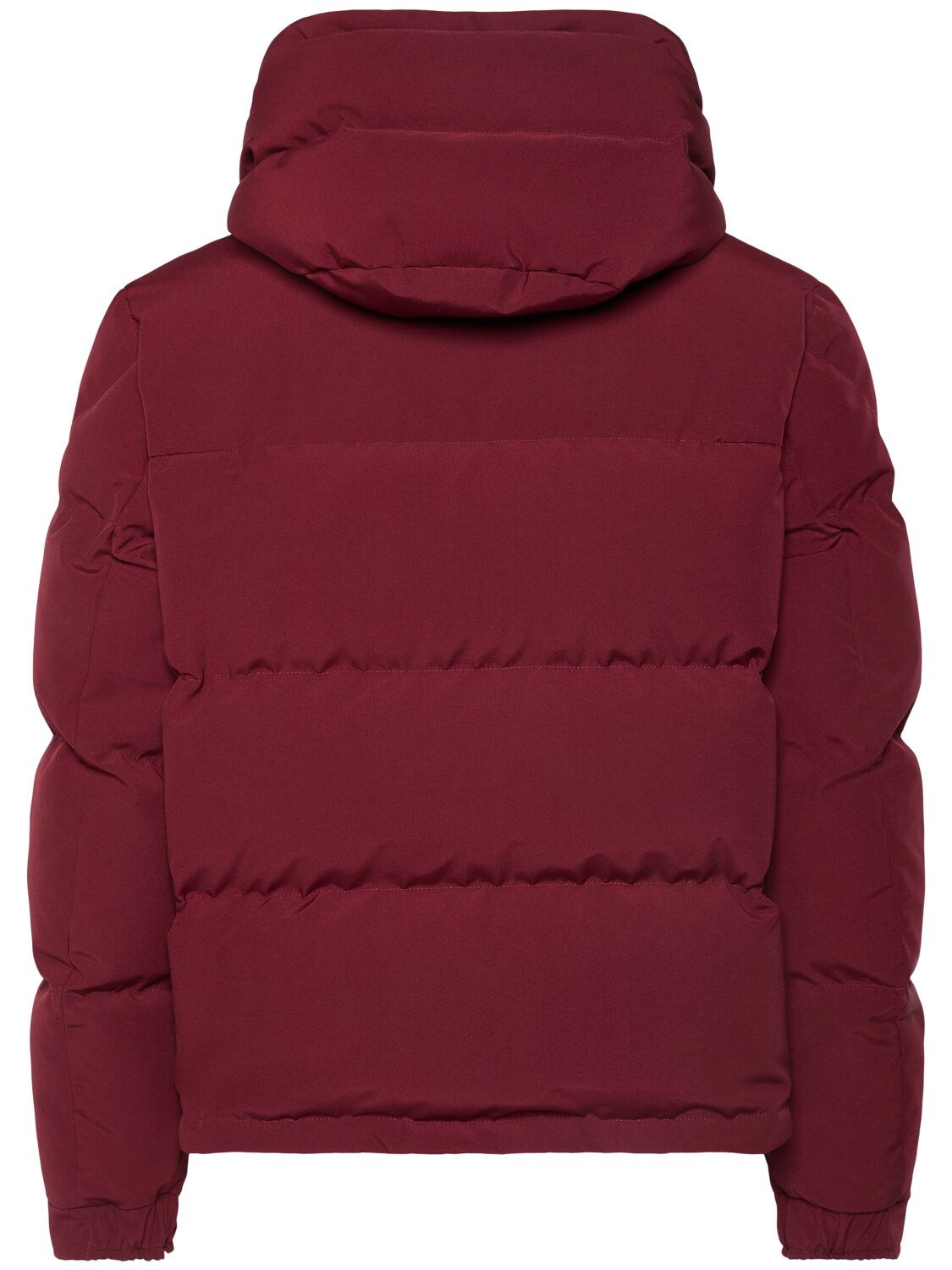 Shop Moncler Fornas Tech & Cotton Down Jacket In Burgundy