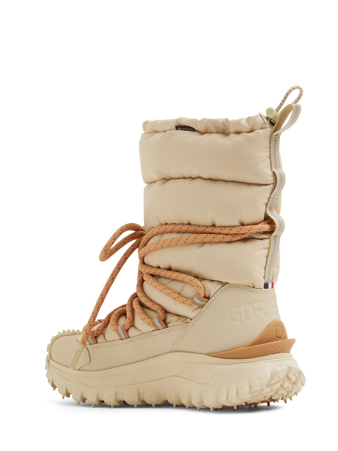 Shop Moncler Trailgrip Gtx Leather Lace-up Boots In Multicolor