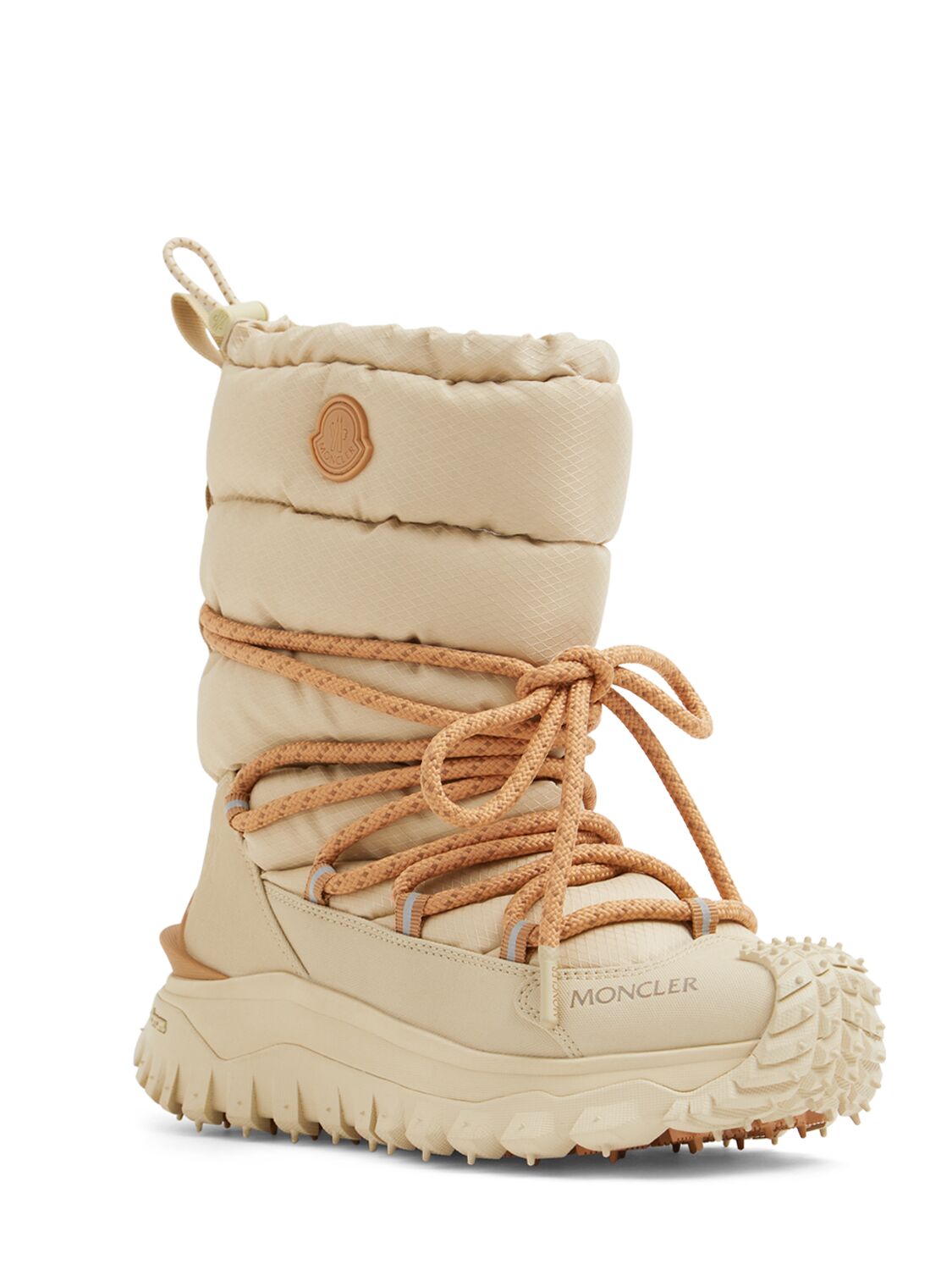 Shop Moncler Trailgrip Gtx Leather Lace-up Boots In Multicolor