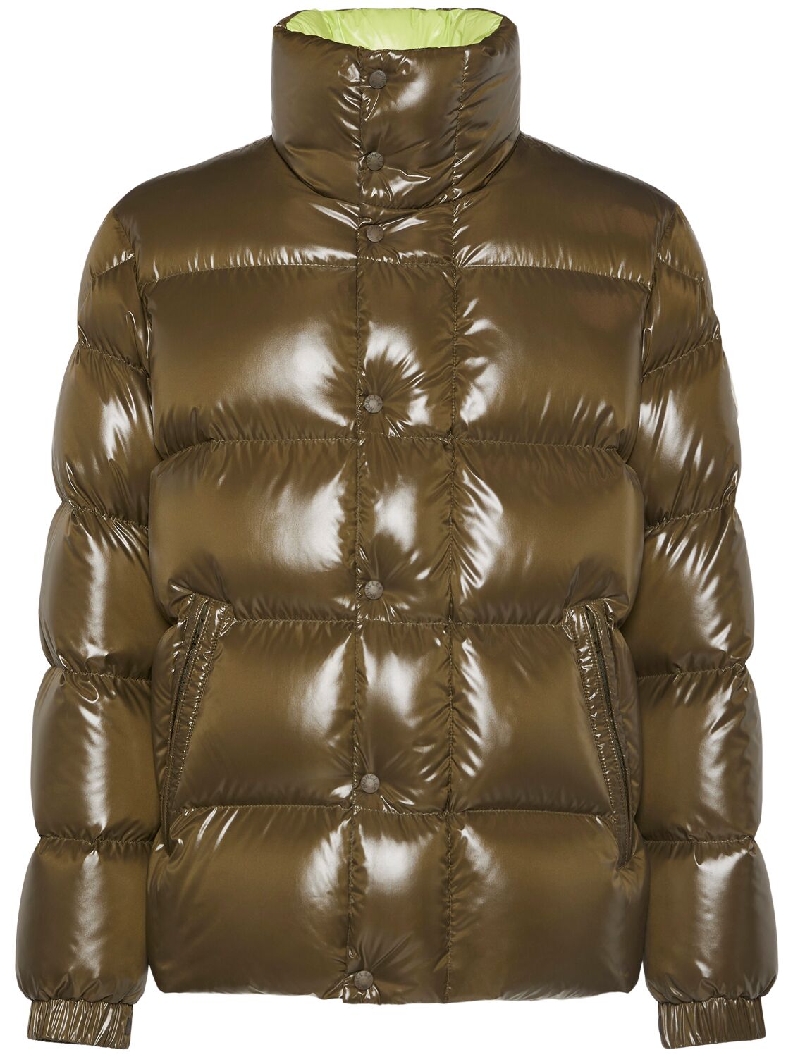 Moncler Dervox Nylon Down Jacket In Dark Olive